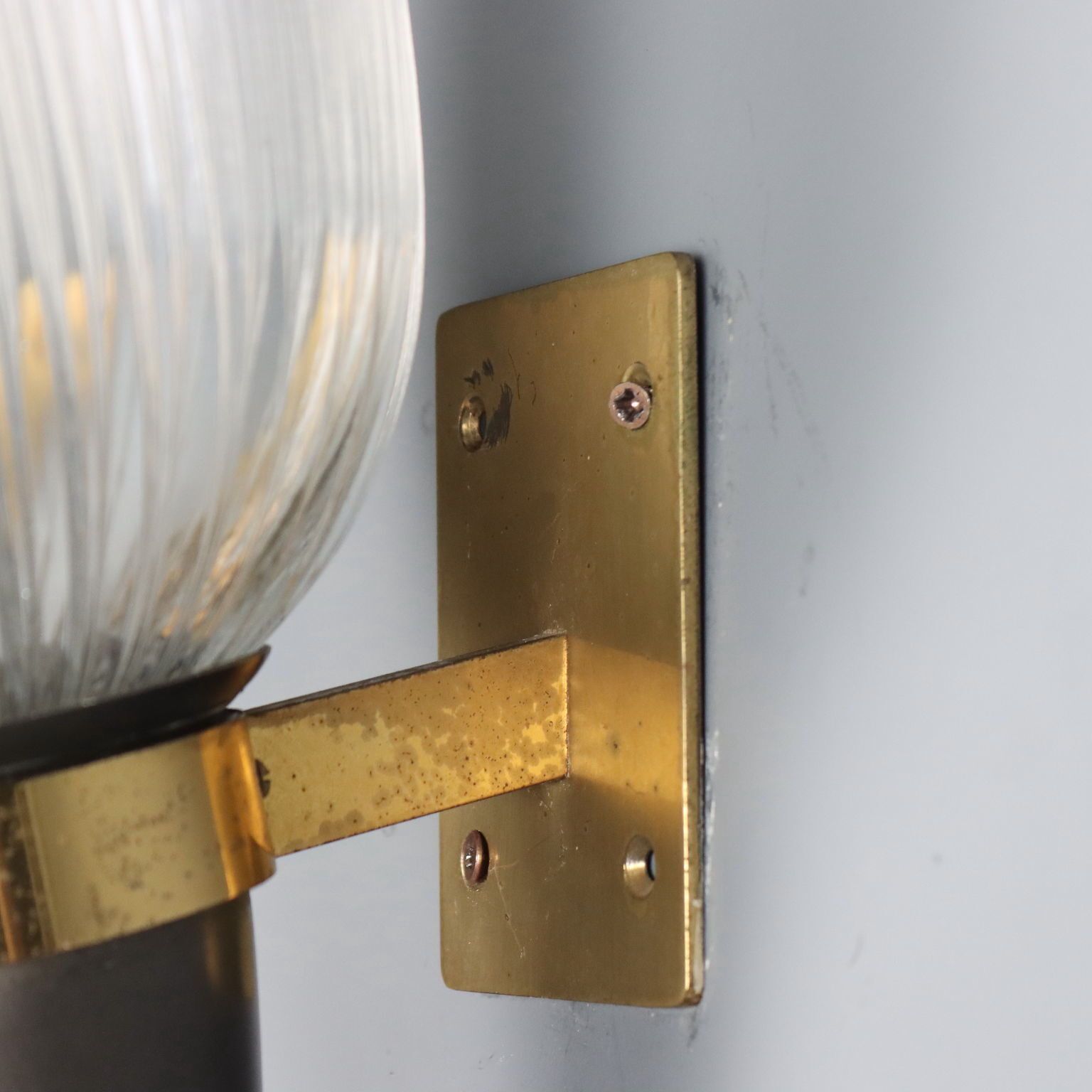 Cinq lampes années 1950-1960 dans le style de Ignazio Gardella photo vintage