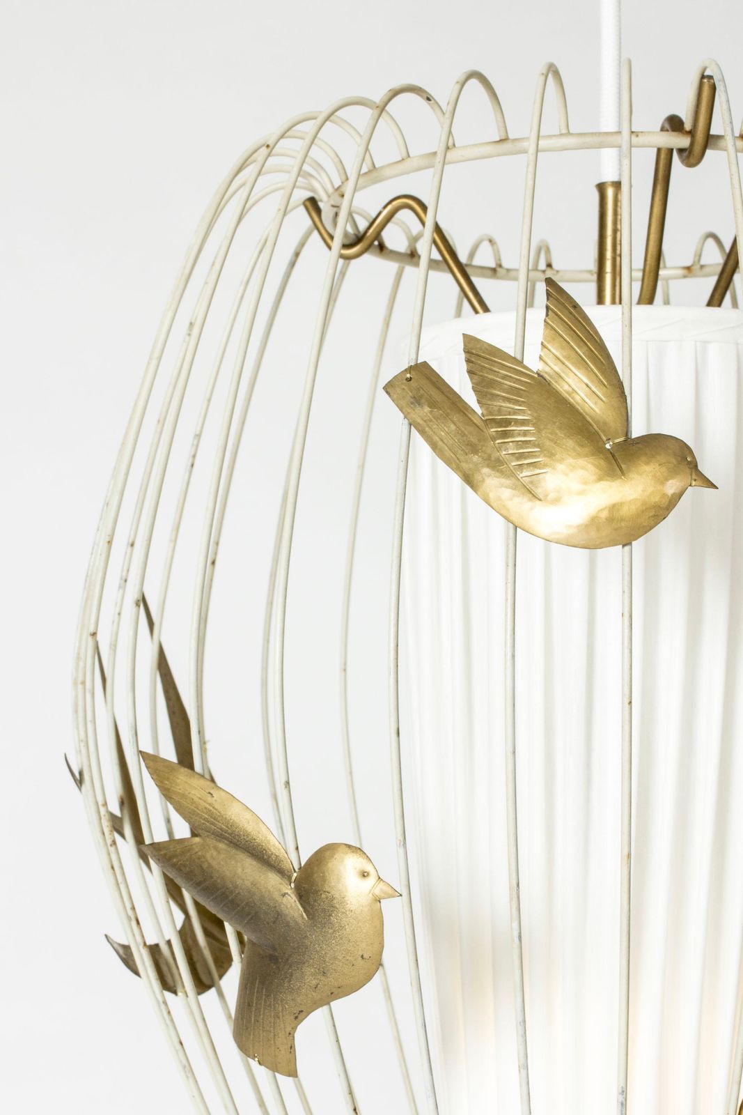 Lampe à suspension scandinave mid-century par Hans Bergström, Suède, années 1940 photo vinterior