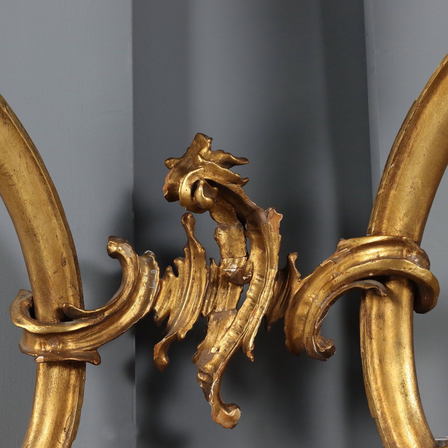 Console de style Rococo, plateau en marbre photo buy