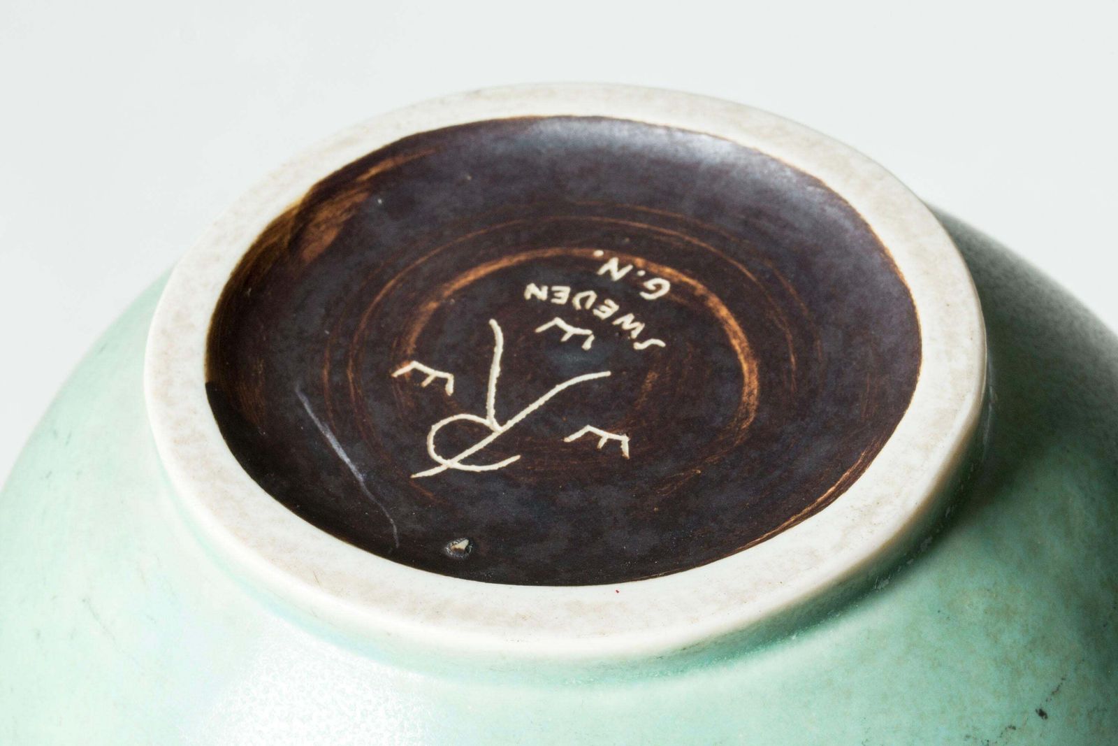 photo furniture Scandinavian Functionalist Stoneware Vase By Gunnar Nylund, 1940s