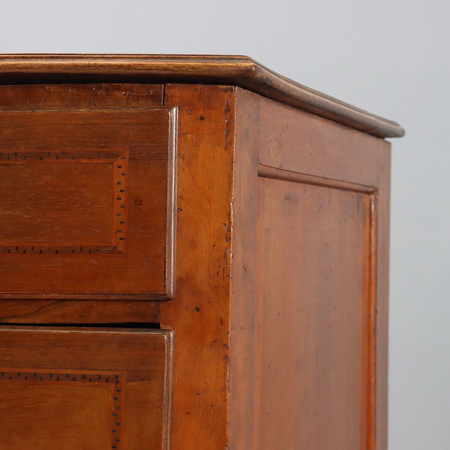 Commode d'époque en noyer 5 tiroirs, Italie, XIXe siècle photo vinterior