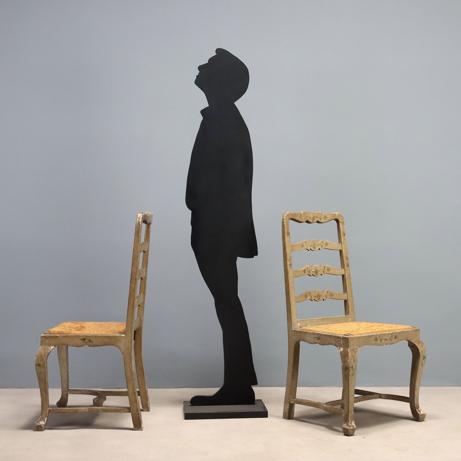 Antique Chairs Lacquered And Painted Wood Italy XIX Century photo furniture