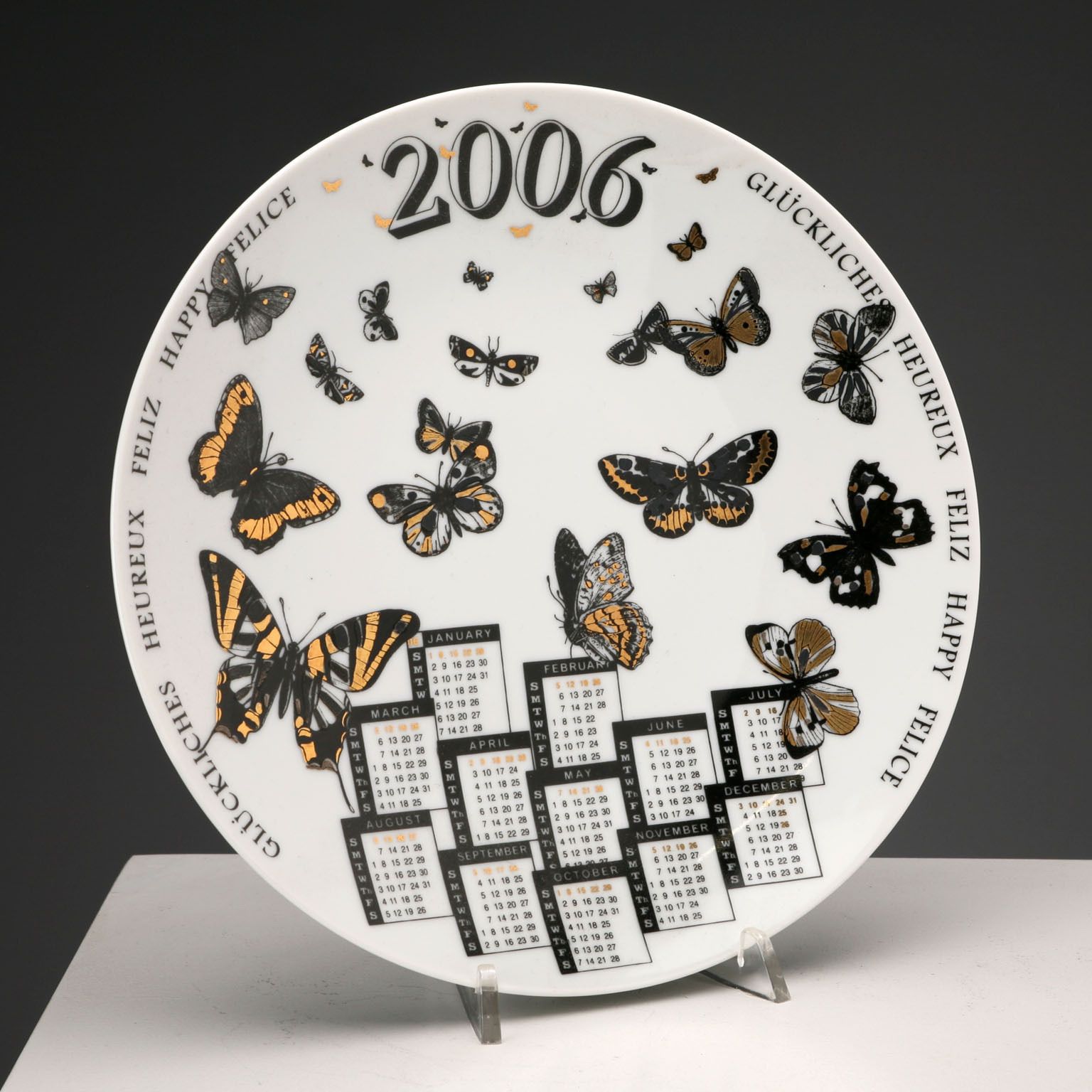 Piero Fornasetti Plate, Calendar Series photo for sale