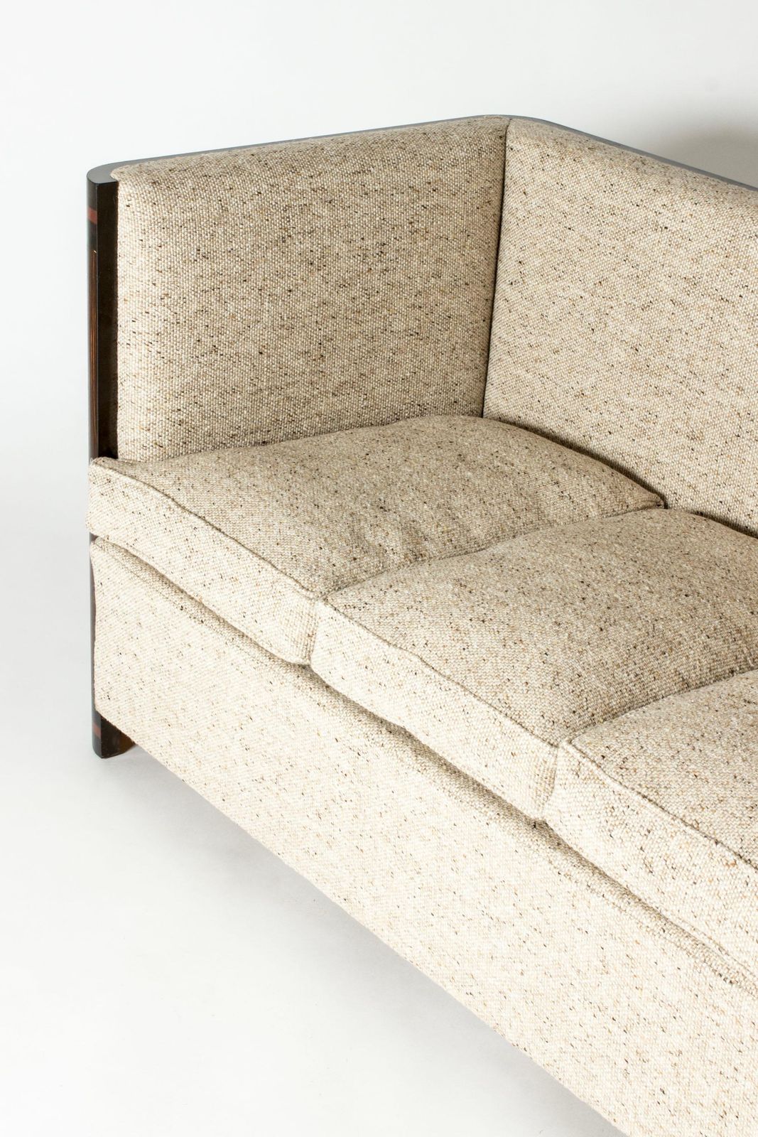 Swedish Modern sofa, rozenhoutframe, wollen bekleding, jaren 1930 photo vinterior