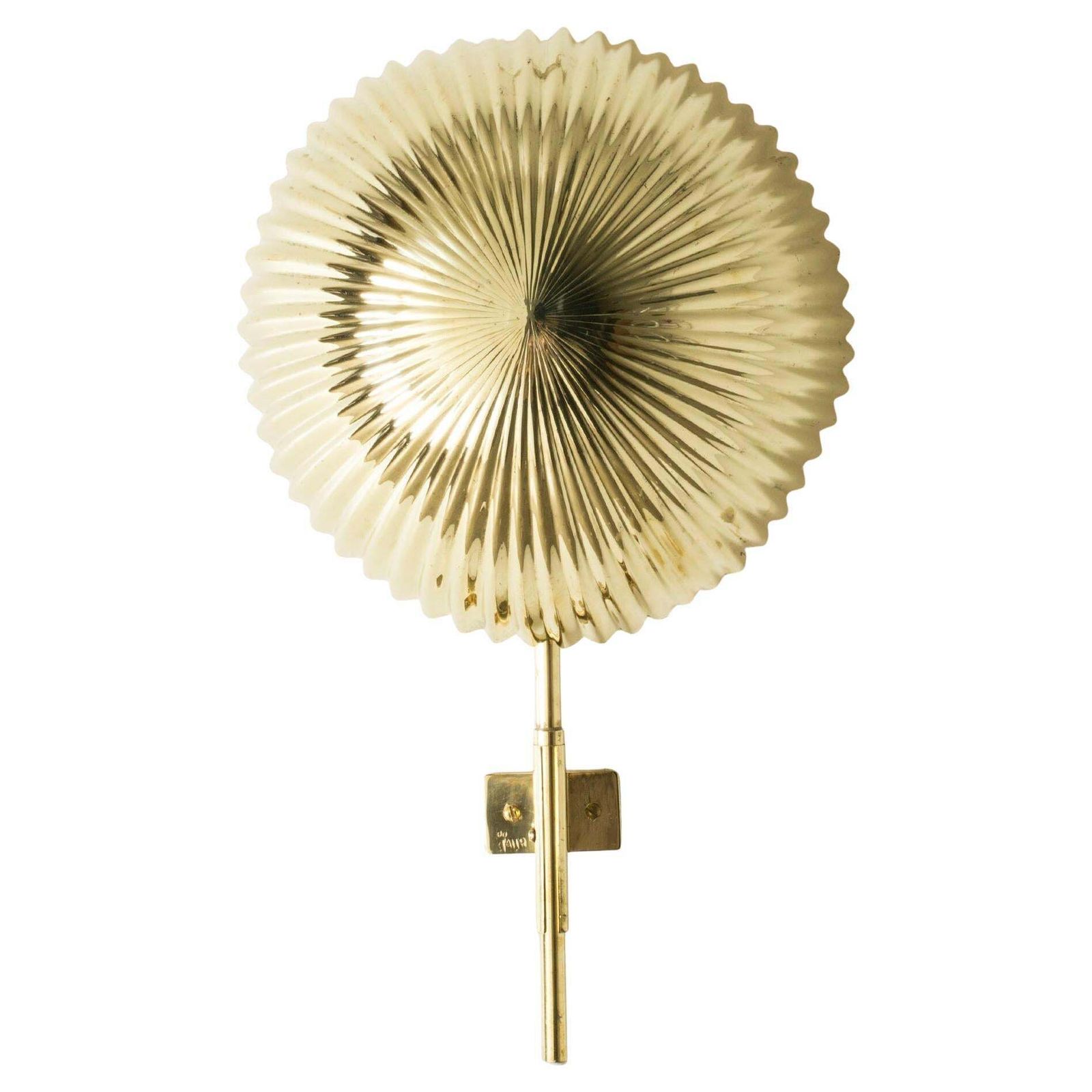 Messing Wandlamp Van Paavo Tynell Voor Taito Oy, Finland, jaren 1940
