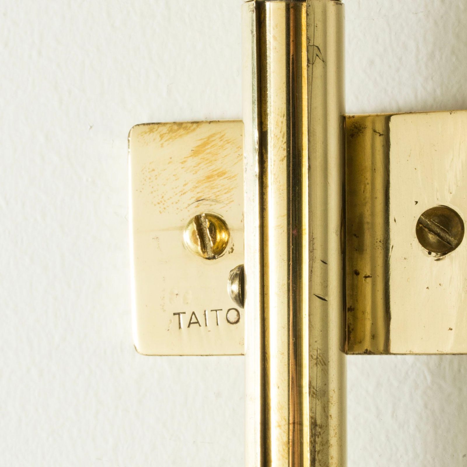 Messing Wandlamp Van Paavo Tynell Voor Taito Oy, Finland, jaren 1940 photo Verlichting