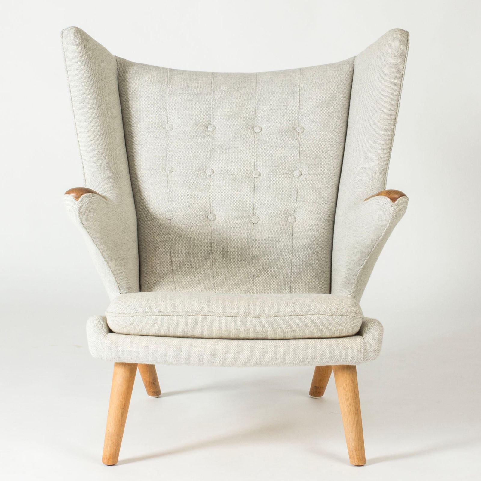 Vintage "Papa Bear" Lounge Chair By Hans J. Wegner, Denmark, 1950s photo vinterior
