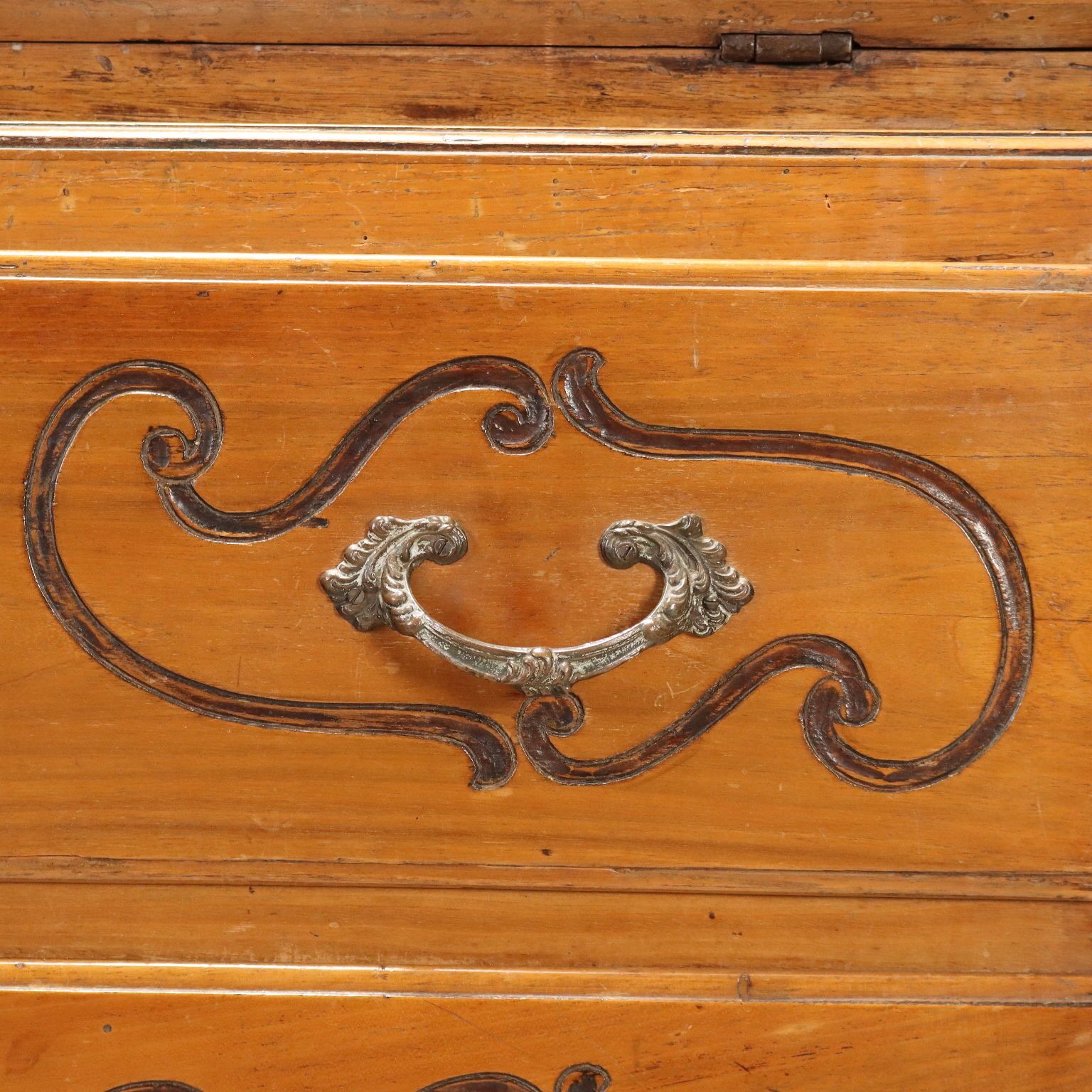 photo furniture Secrétaire d'époque à abattant en bois ébénisé, 6 tiroirs, XVIIIe siècle