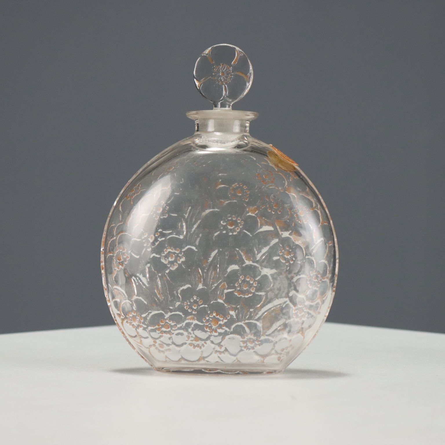 Le Lys Bottle For D'orsay René Lalique Glass France Early XX Century photo vinterior