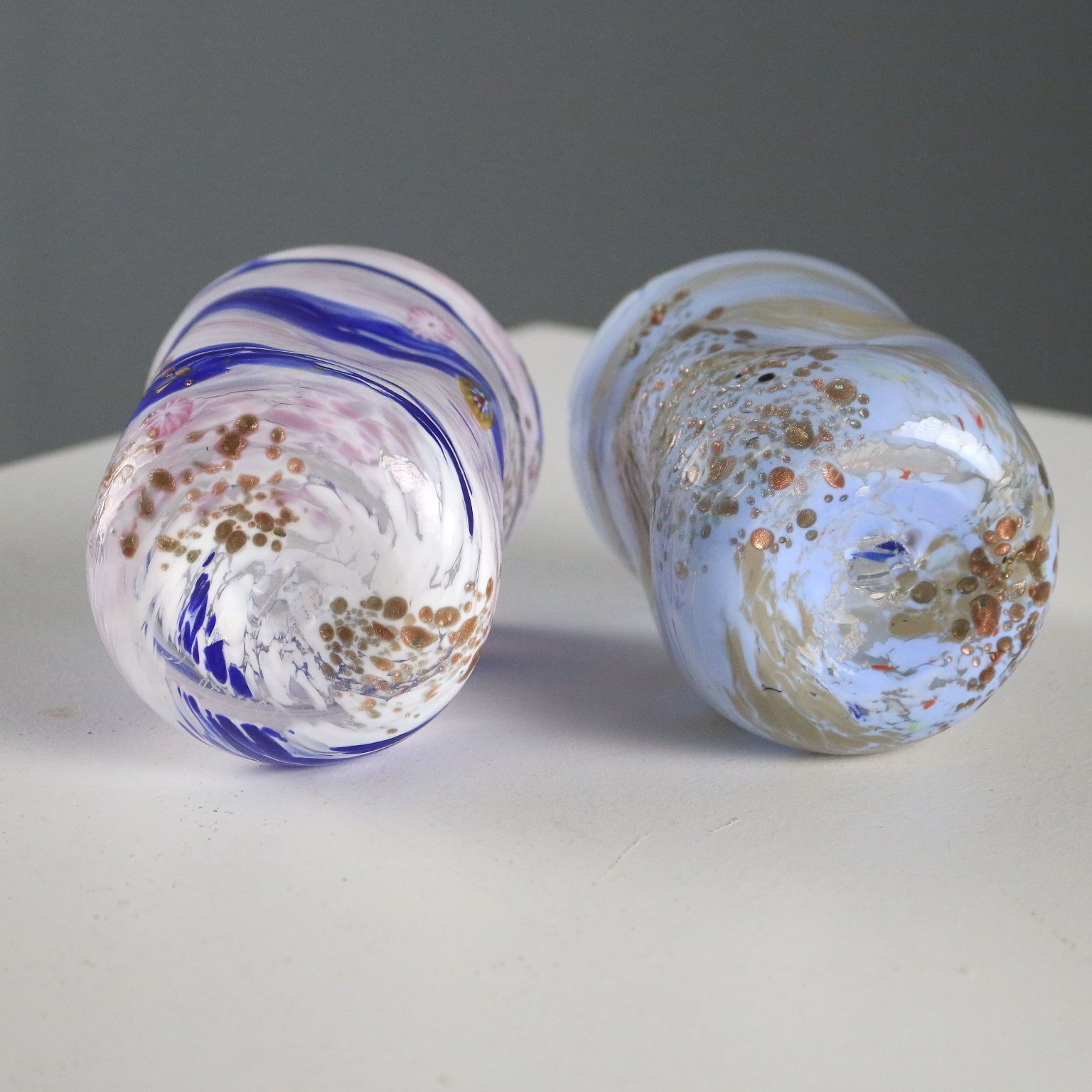 Paire de verres, C. Colizza, manufacture de Murano photo buy