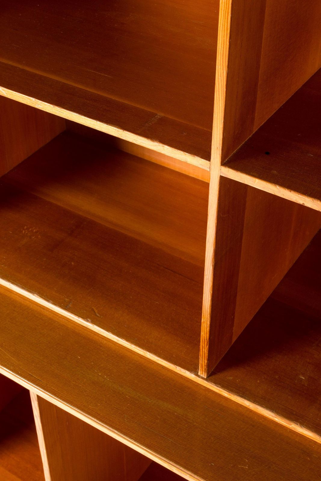 Mobilier Bibliothèque modulaire en pin d'Oregon par Mogens Koch, Rud. Rasmussen, Danemark, années 1950 photo