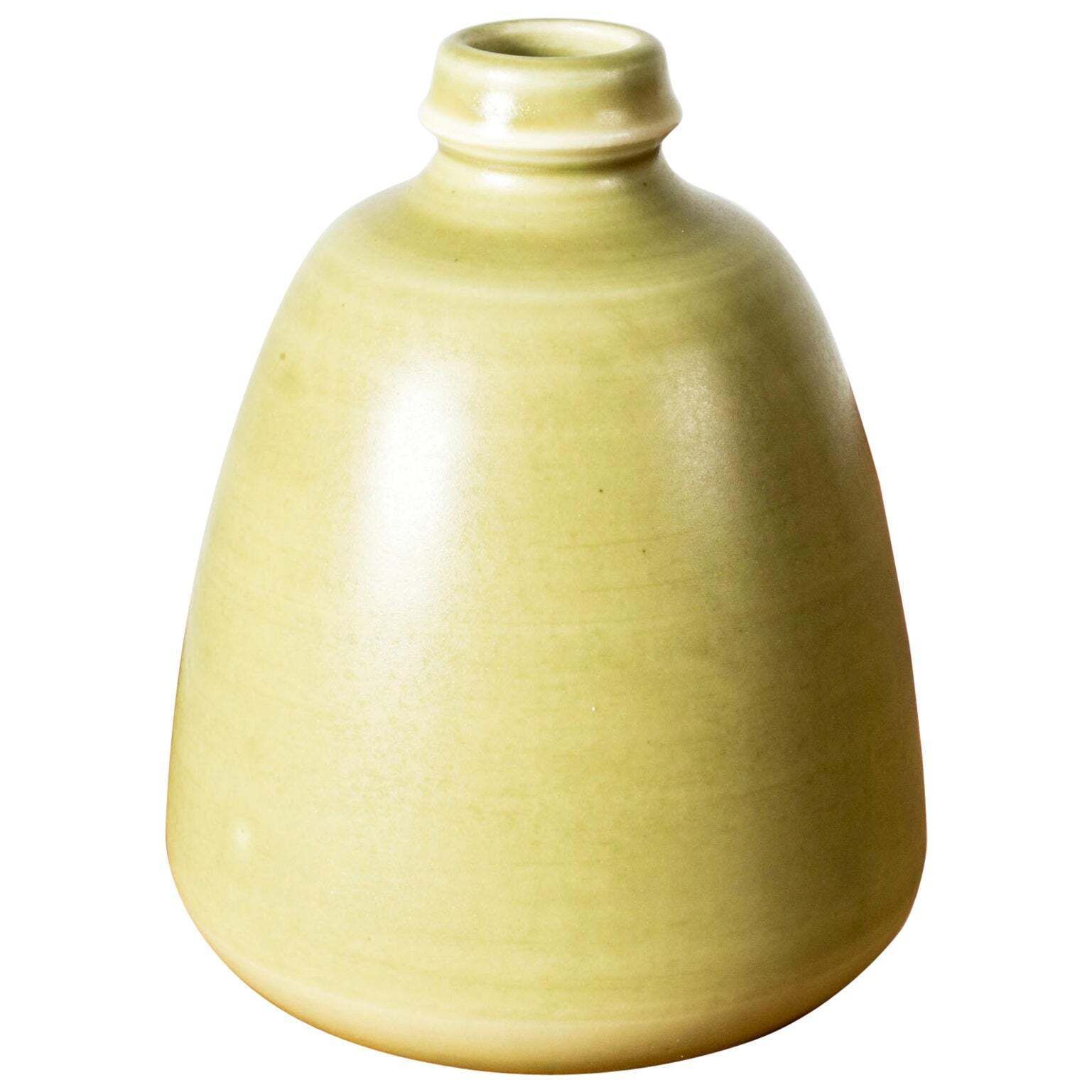 Vase en grès Scandinavian Modern par Eric & Ingrid Triller, Tobo, Suède, années 1940