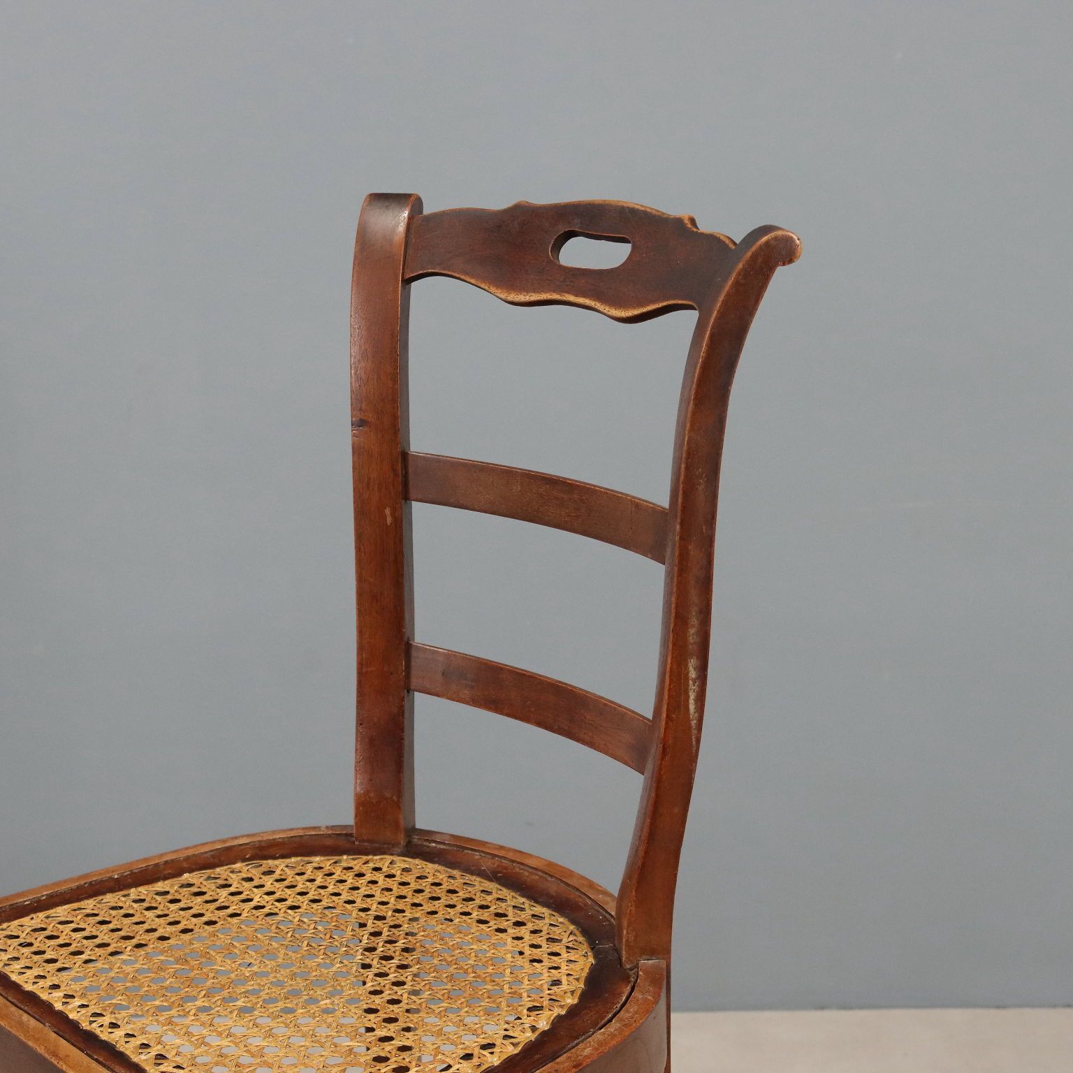 Antique Chairs Vienna Straw Walnut Italy XIX Century photo Furniture