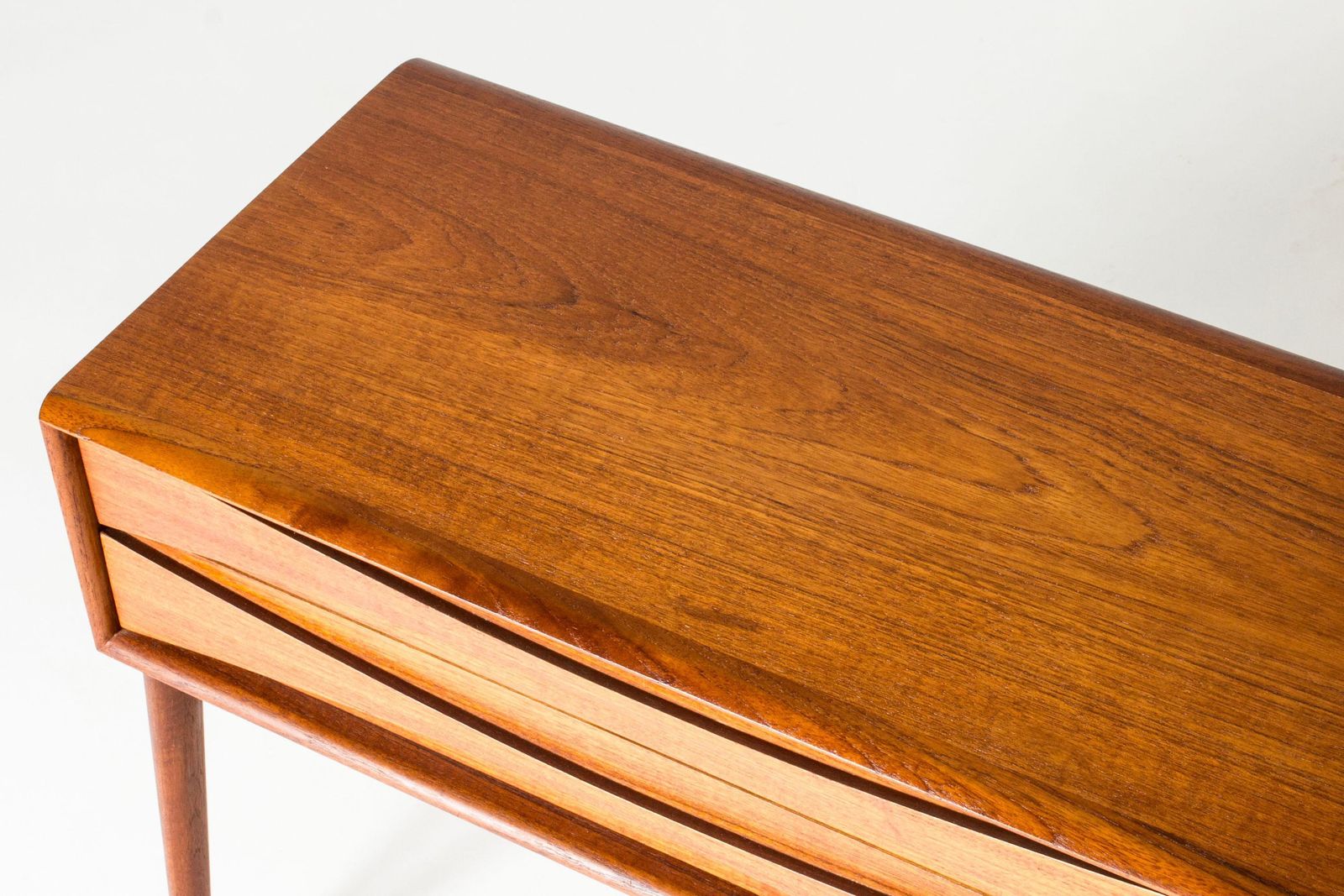 Midcentury Modern Teak Bedside Tables, Firma Glas & Trä, Sweden, 1950s photo 3274.0