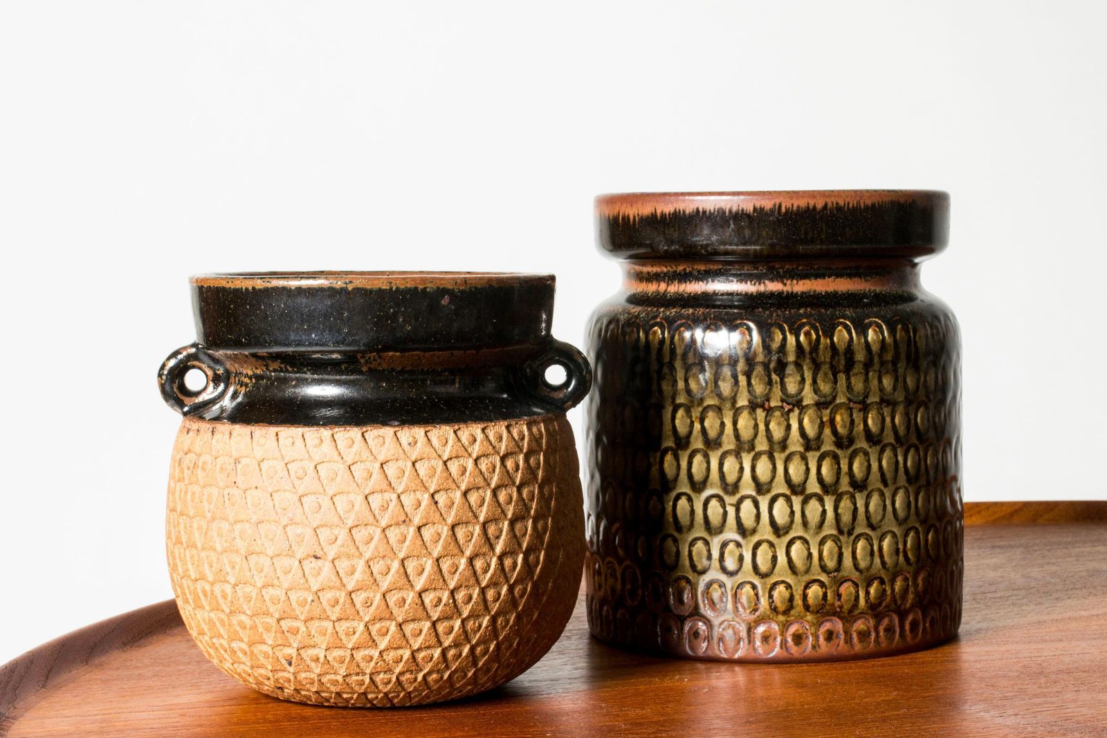 Scandinavian Modern Stoneware Vase By Stig Lindberg, Gustavsberg, Sweden, 1960s photo buy