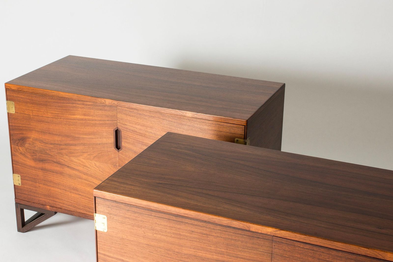 Pair Of Danish Midcentury Rosewood Sideboards By Svend Langkilde, 1960s photo for sale