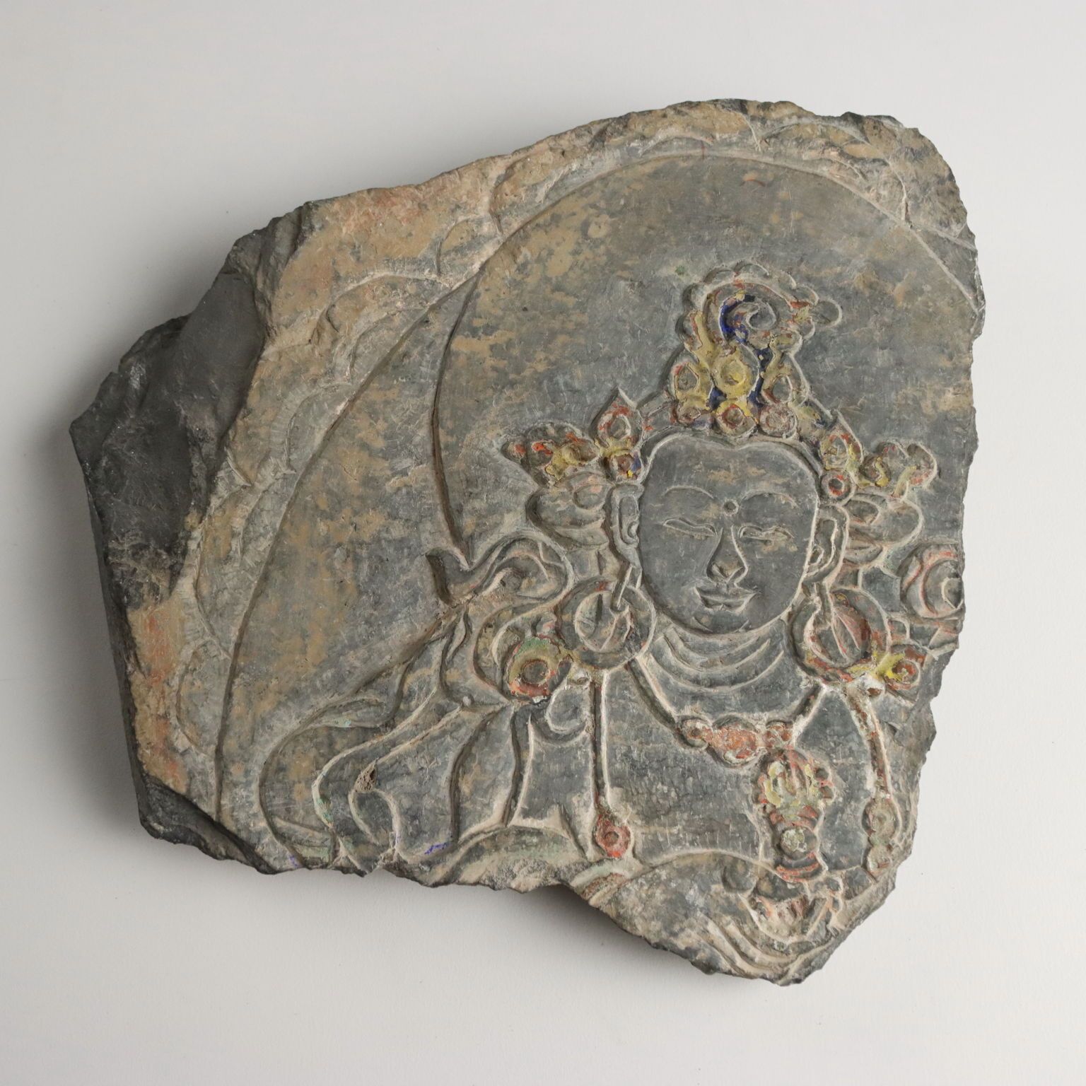 Pierre mani d'Avalokiteshvara, dieu de la compassion