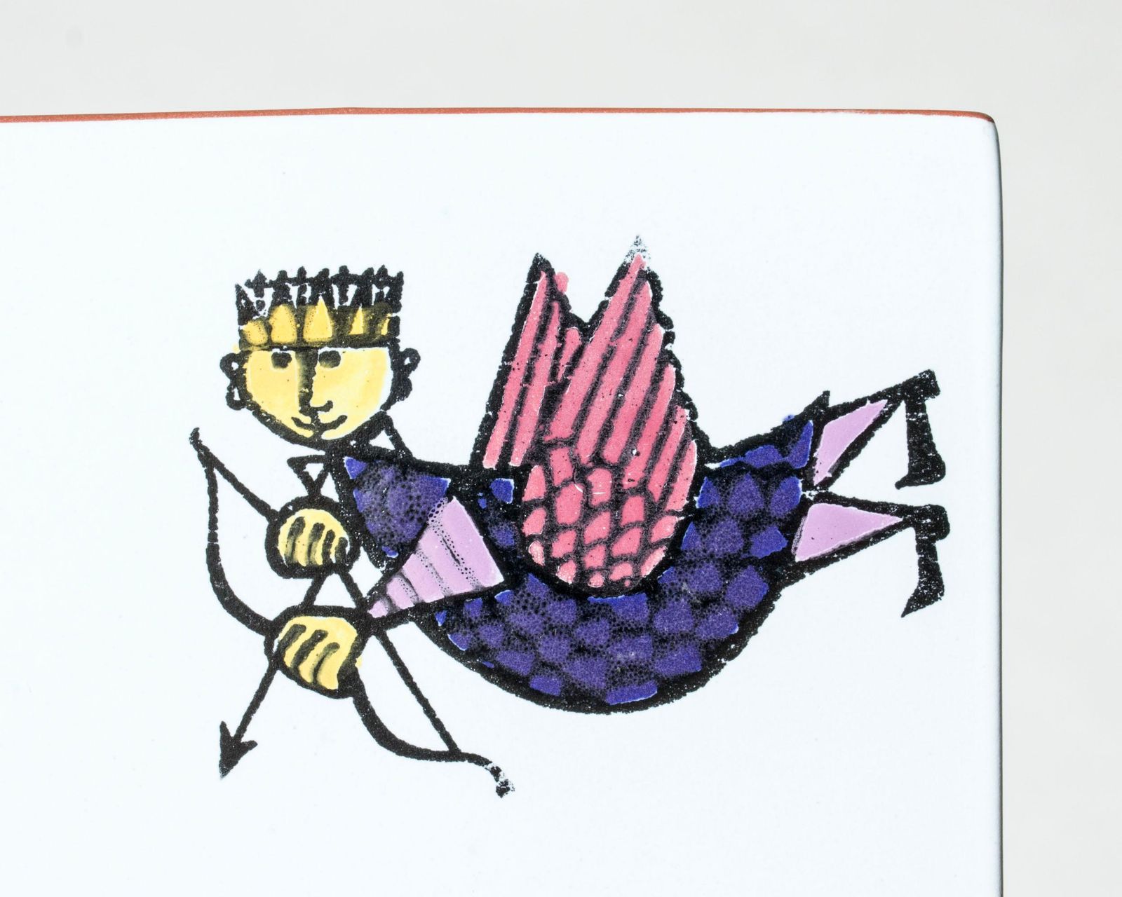 "Karneval" faience vaas van Stig Lindberg, Gustavsberg, Zweden, ca. jaren 1950 photo buy