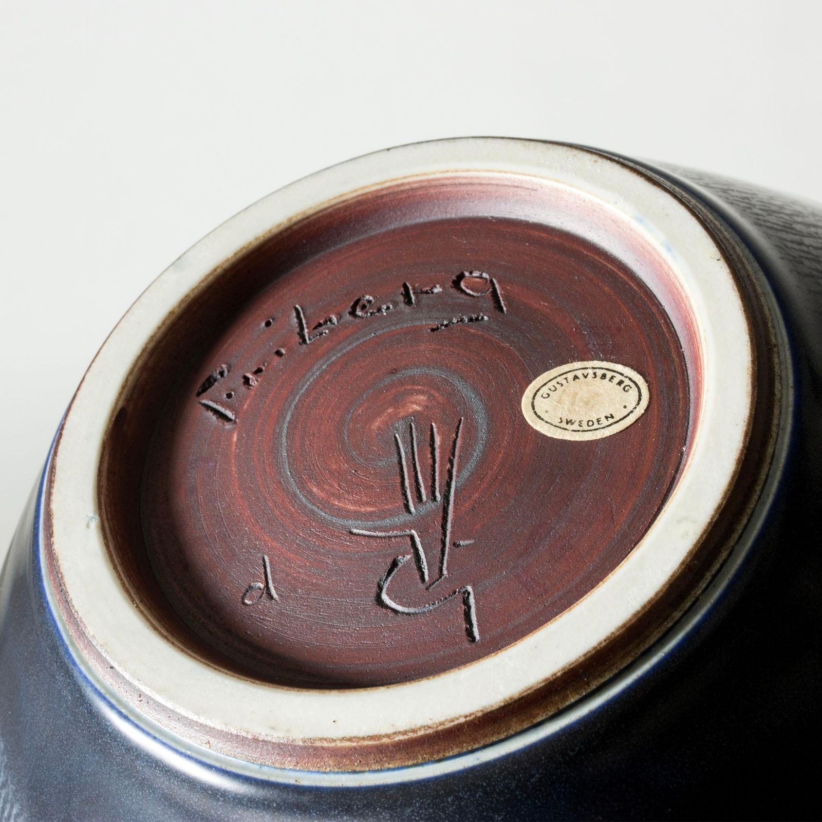 Vase en grès mid-century par Berndt Friberg, Gustavsberg, Suède, 1962 photo buy