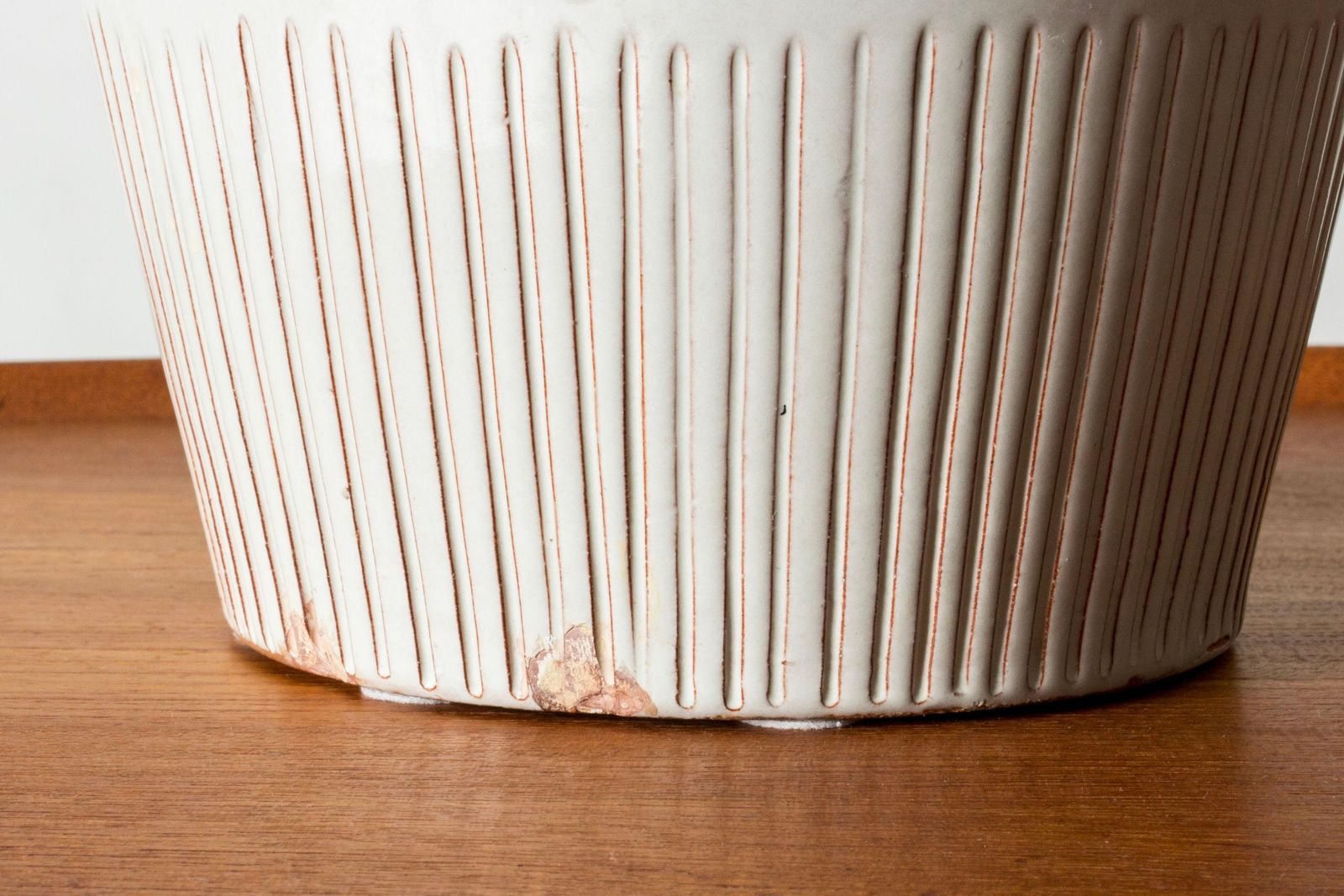 Vase en faïence mid-century par Anna Lisa Thomson, Uppsala Ekeby, Suède, années 1940 photo for sale