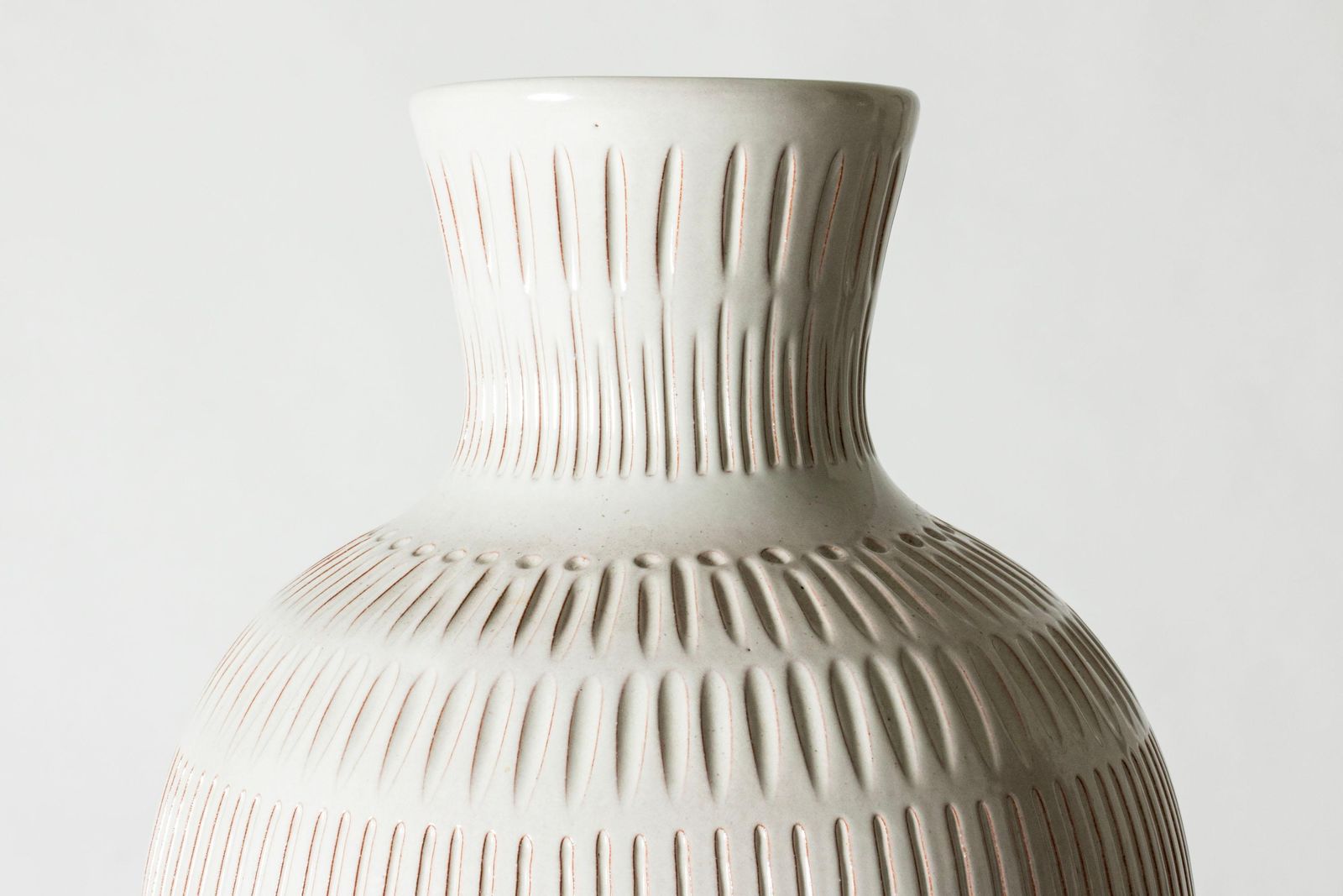 Vase en faïence mid-century par Anna Lisa Thomson, Uppsala Ekeby, Suède, années 1940 photo 2292.0