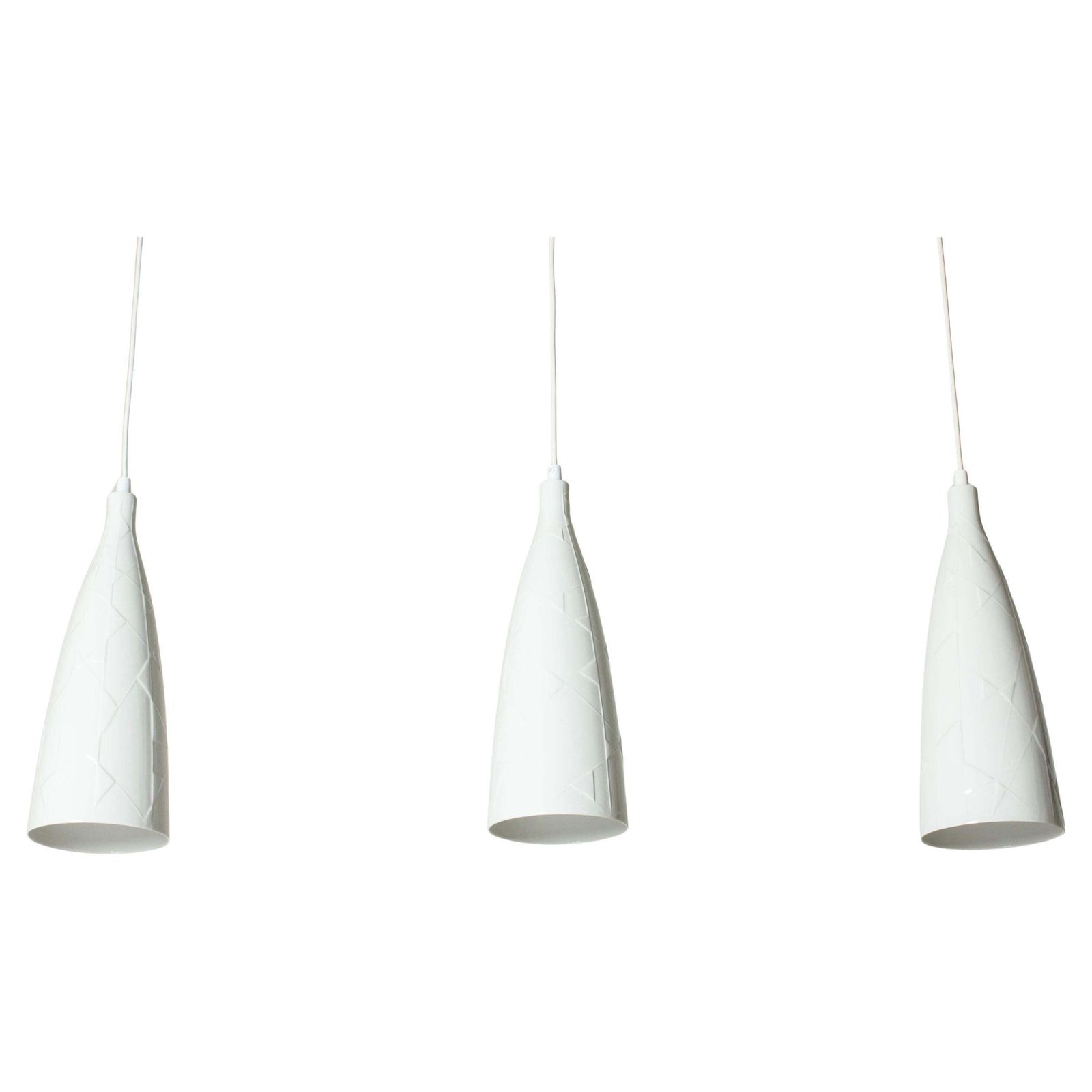 Ceramic Pendant Ceiling Lights, Carl Harry Stålhane, Rörstrand, Sweden, 1950s