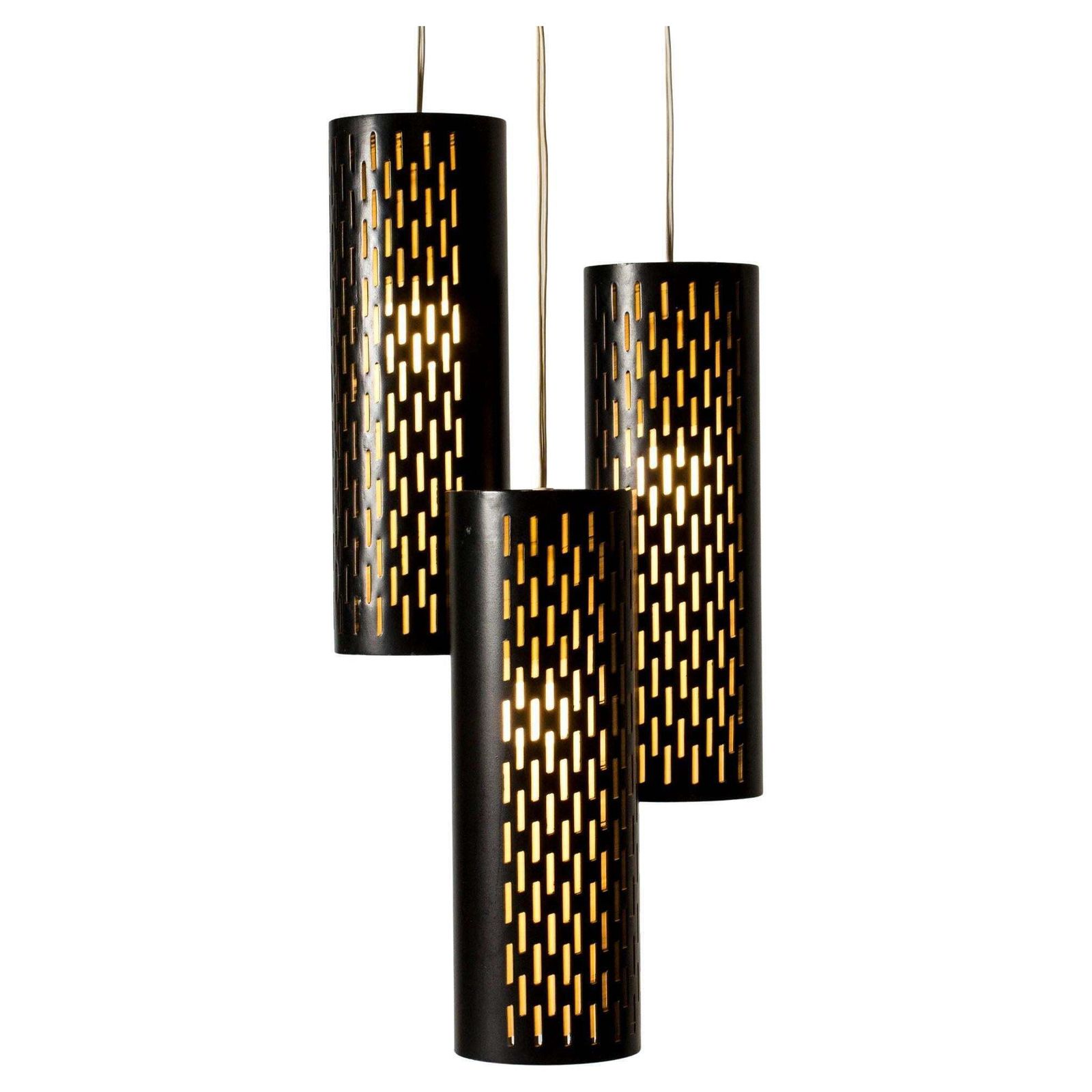 Modernistische hanglamp van Hans Bergström, Ateljé Lyktan, Zweden, jaren 1950