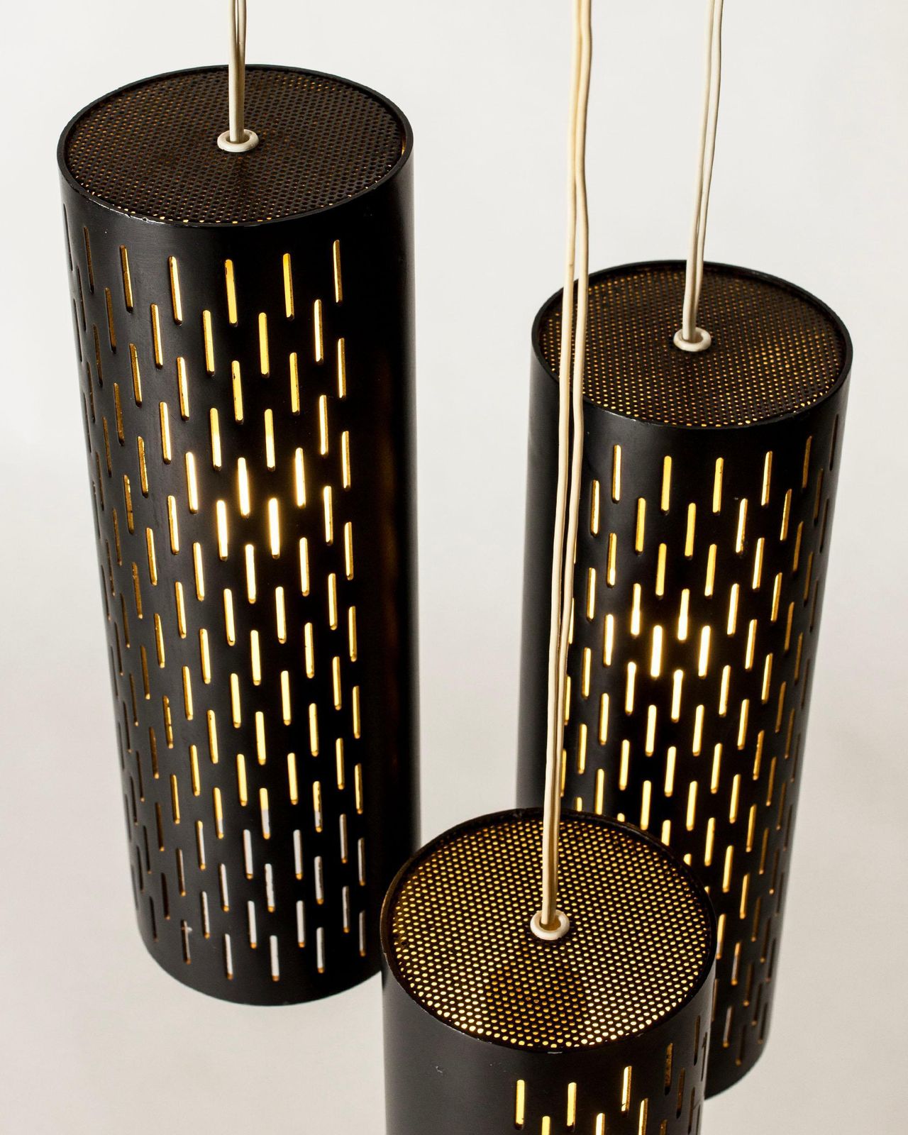 Modernistische hanglamp van Hans Bergström, Ateljé Lyktan, Zweden, jaren 1950 photo for sale