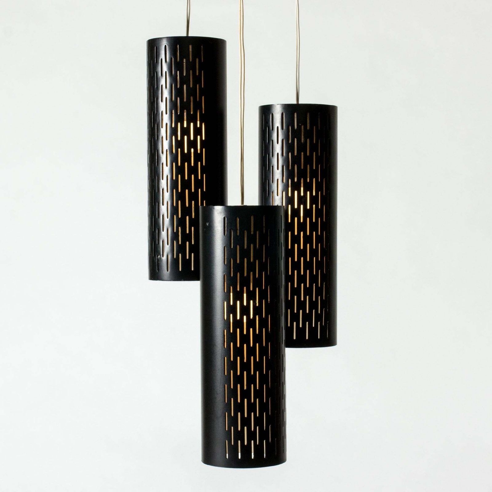 Modernistische hanglamp van Hans Bergström, Ateljé Lyktan, Zweden, jaren 1950 photo Verlichting