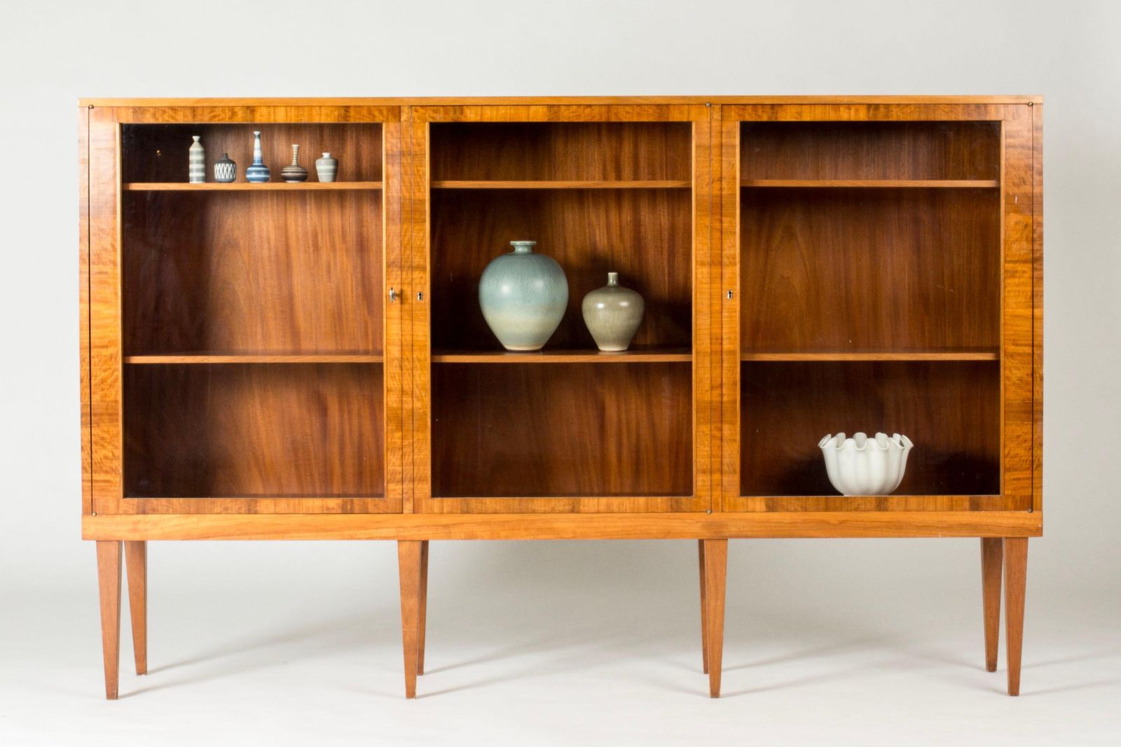 Swedish Grace Vitrine Bookcase, Carl Malmsten, Sweden, 1930s photo furniture