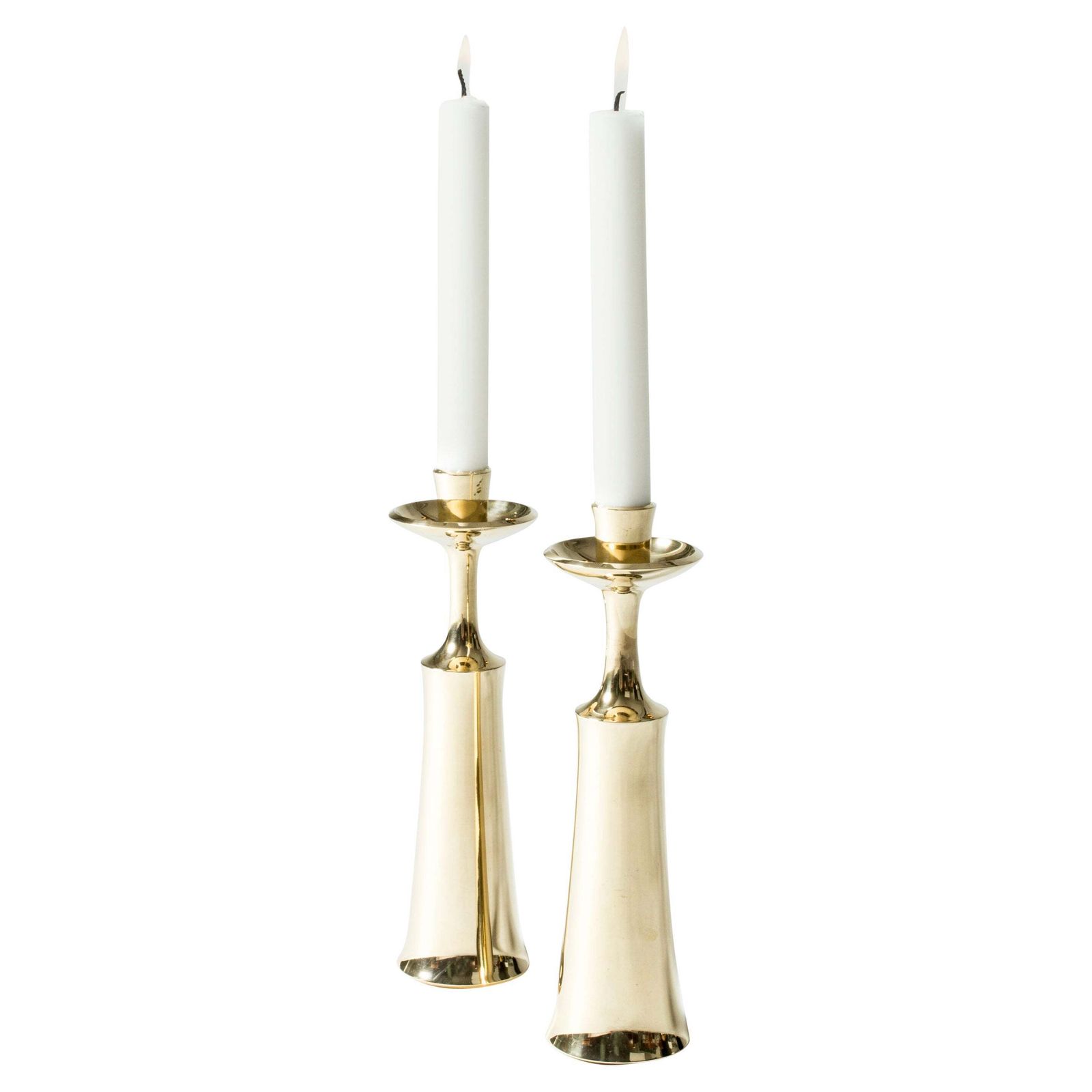 Vintage Mid-Century Messing Kandelaar van Jens Quistgaard, Denemarken, jaren 1950
