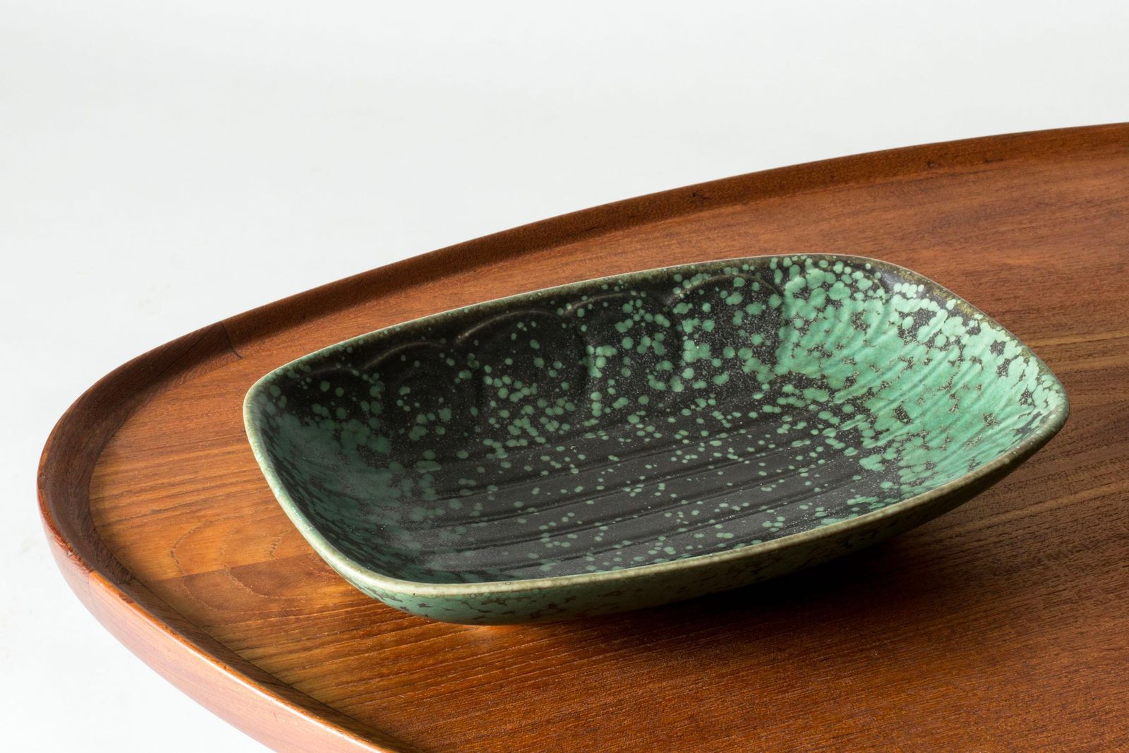 Midcentury Stoneware Platter By Gunnar Nylund For Rörstrand, Sweden, 1940s photo furniture