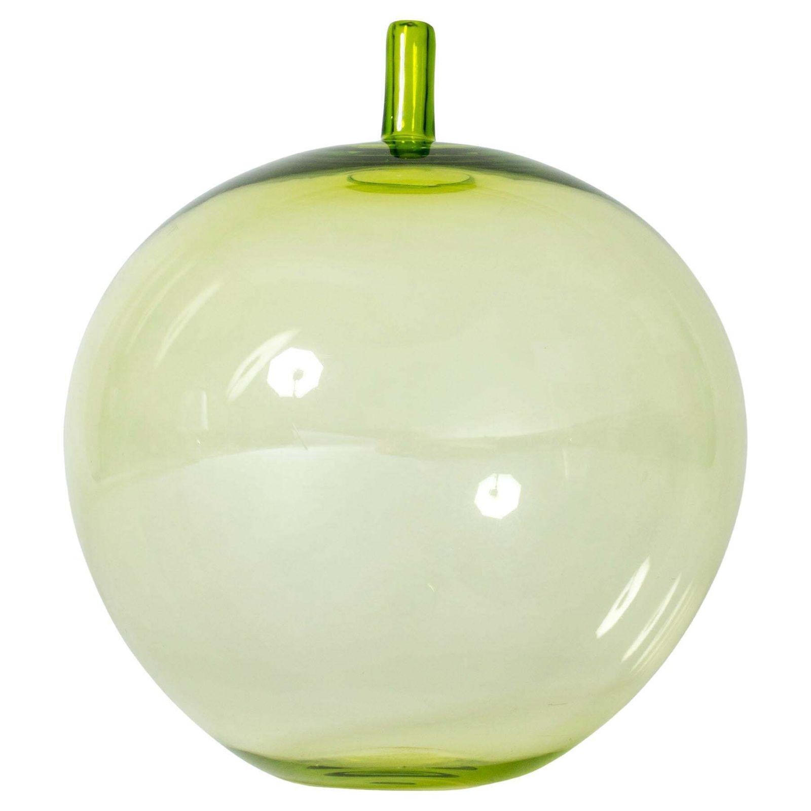Groene kristallen glazen appel van Ingeborg Lundin voor Orrefors, Zweden, 1957