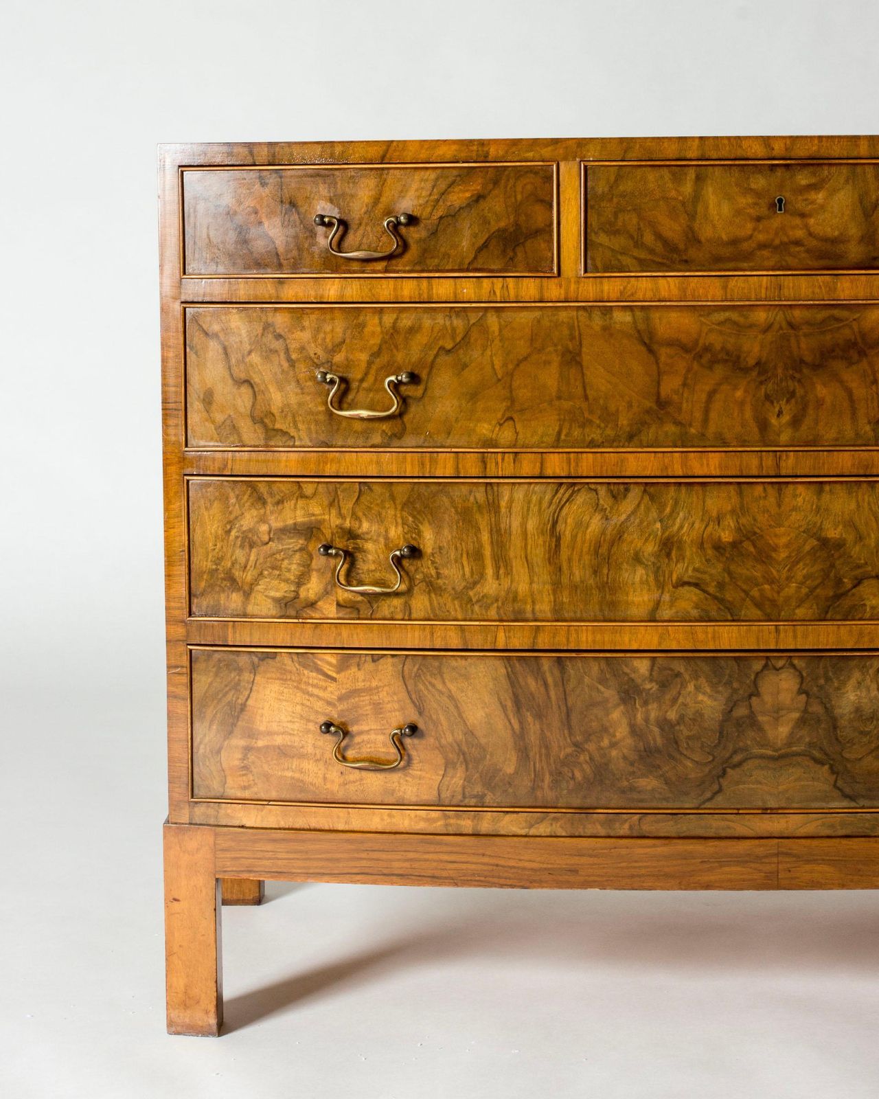 Midcentury Chest Of Drawers By Ole Wanscher, A. J. Iversen, Denmark, 1940s photo for sale