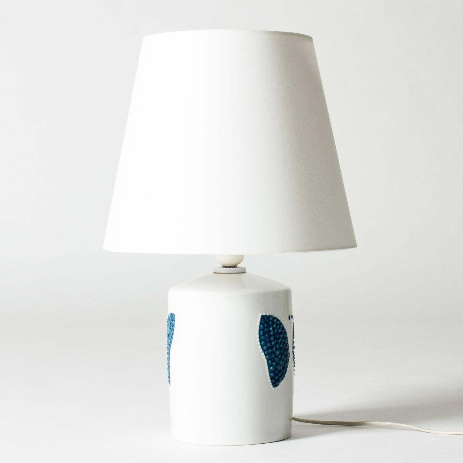 Lampe de table en grès mid-century scandinave, par Sylvia Leuchovius, Suède, années 1960 photo furniture