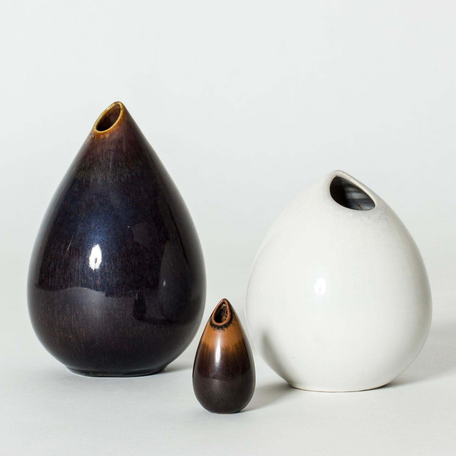 Vase en grès mid-century « Gnurgla » par Stig Lindberg, Gustavsberg, Suède, années 1950 photo vintage
