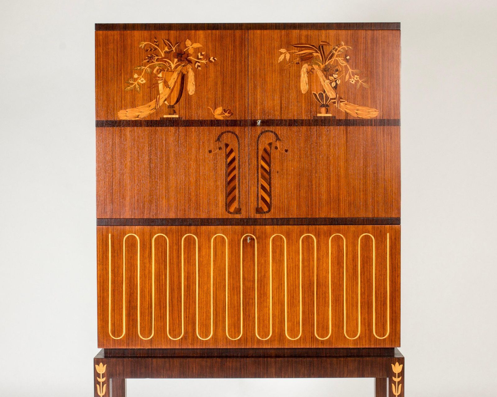 Midcentury Modern Unique Cabinet By Axel Einar Hjorth, Sweden, 1930s photo for sale