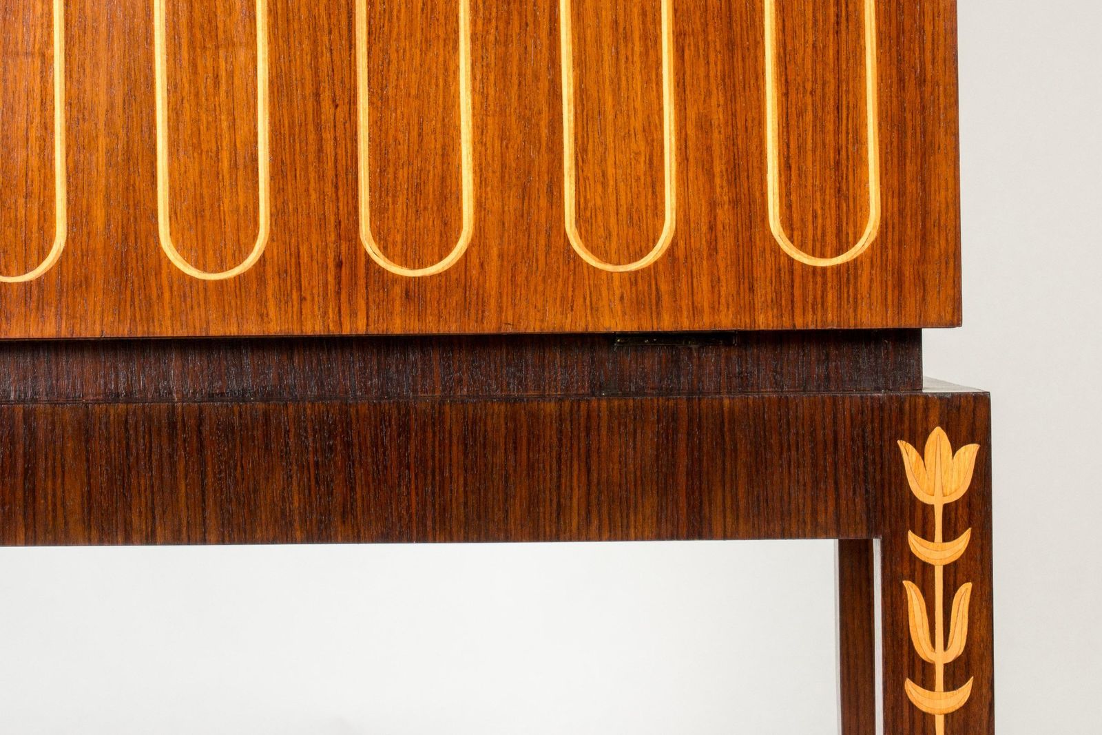 Cabinet mid-century modern unique, par Axel Einar Hjorth, Suède, années 1930 photo vintage