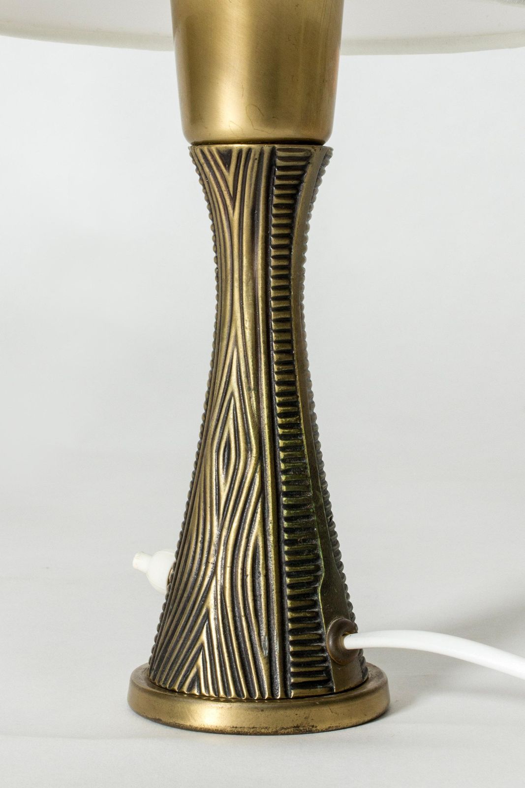 Midcentury Modern Brass Table Lamp By Sonja Katrin For Asea, Sweden, 1950s photo Lighting
