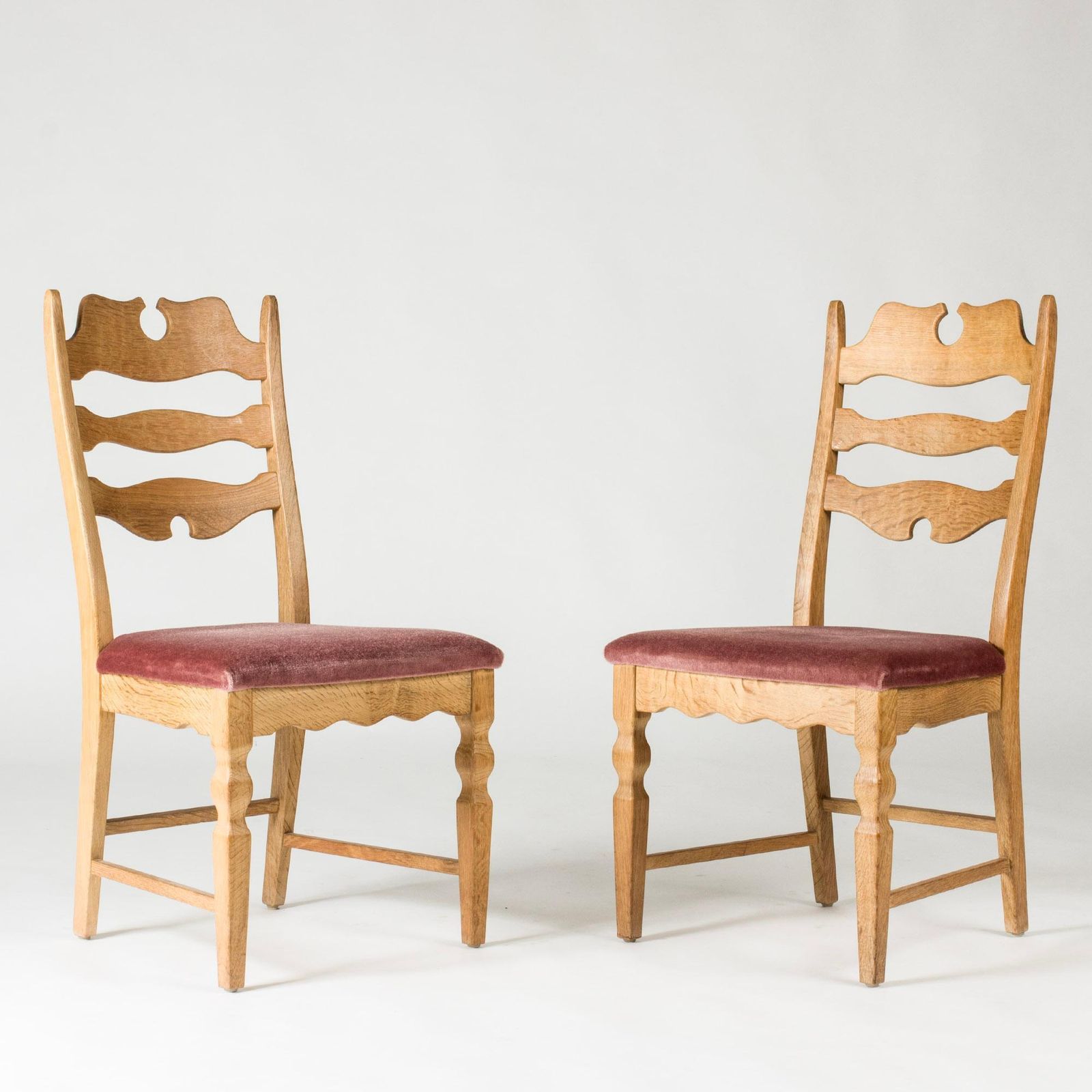 Mid-century eetkamerstoelen van Henning Kjærnulf, Denemarken, jaren 1960, set van zes photo for sale