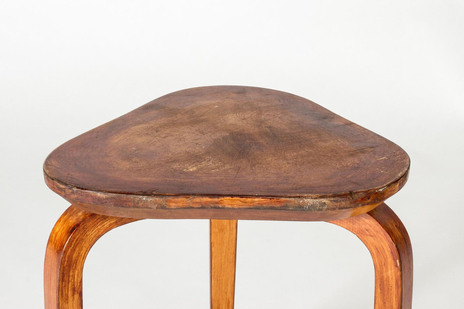 Tabouret scandinave fonctionnaliste en bois, G. A. Berg, Suède, années 1930 photo 851.0