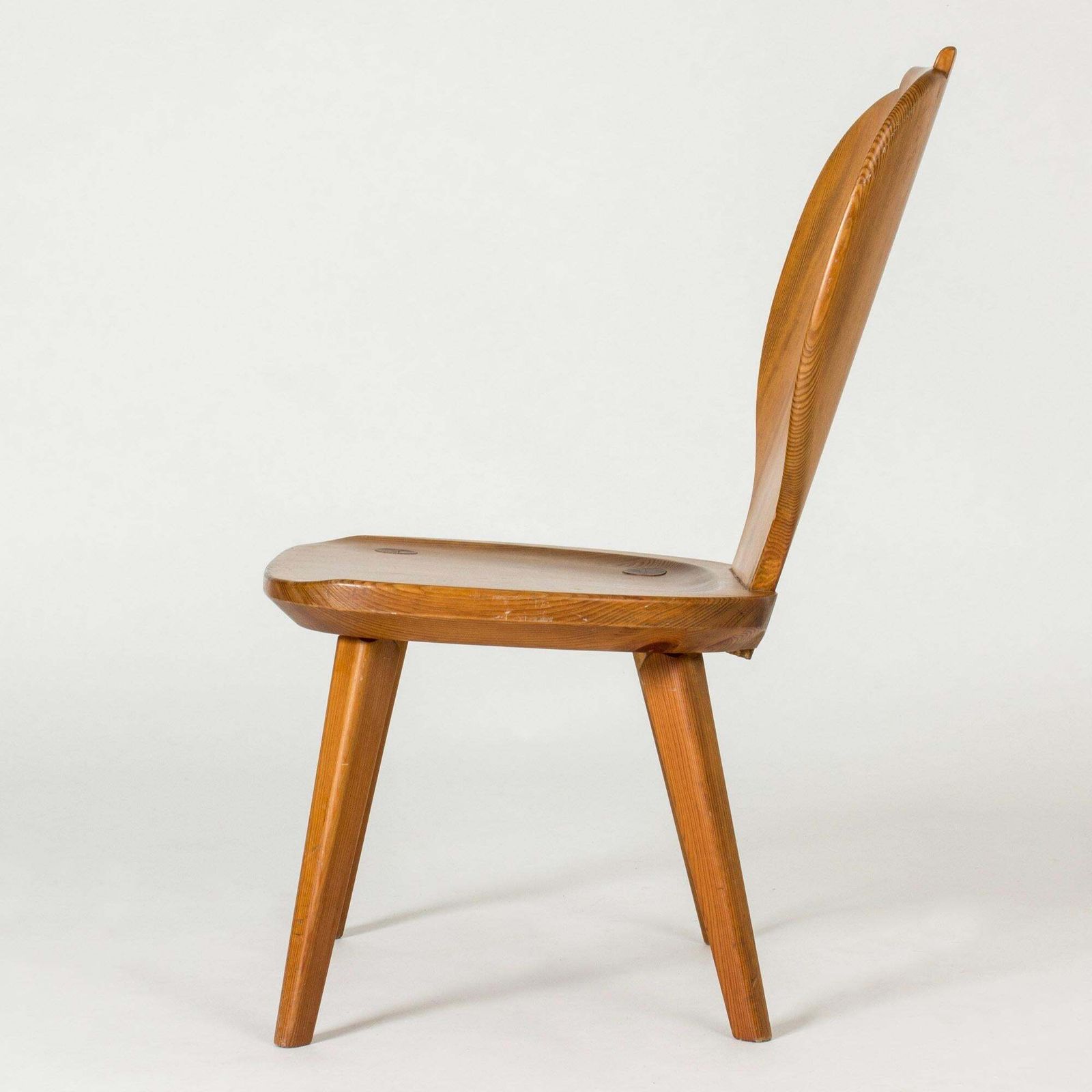 Midcentury Modern Pine Side Chair By Carl Malmsten, Svensk Fur, Sweden, 1940s photo furniture