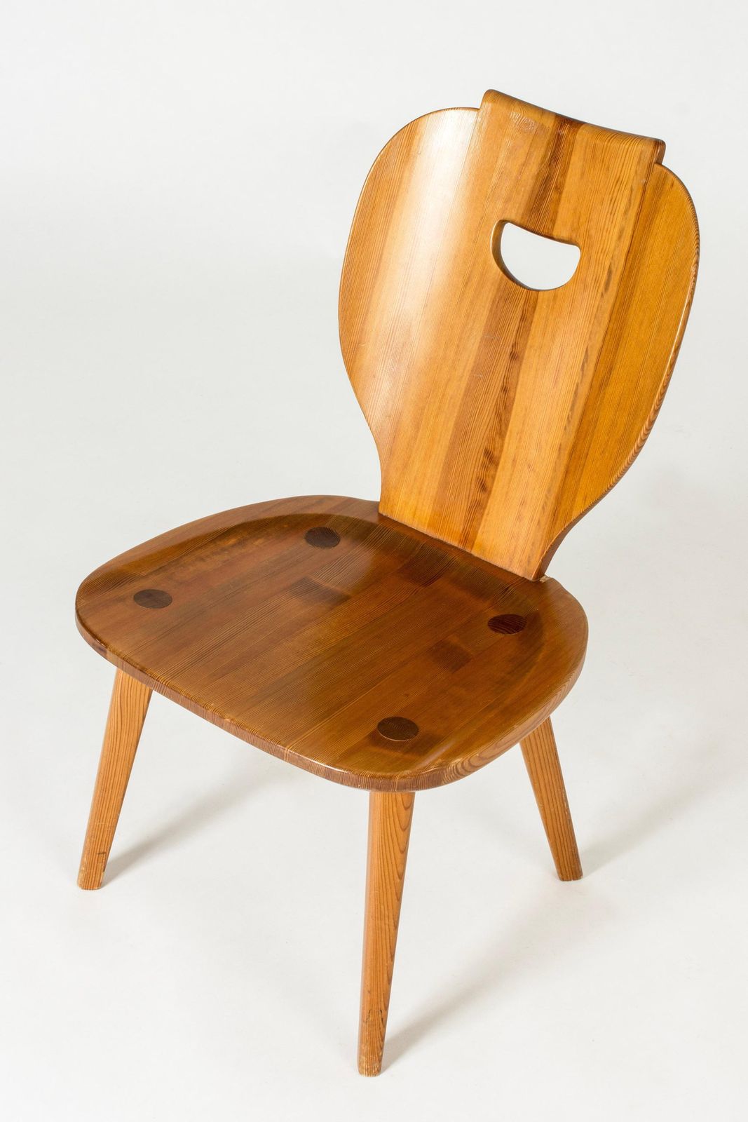 Mid-Century Modern Grenen Stoel van Carl Malmsten, Svensk Fur, Zweden, jaren 1940 photo vintage