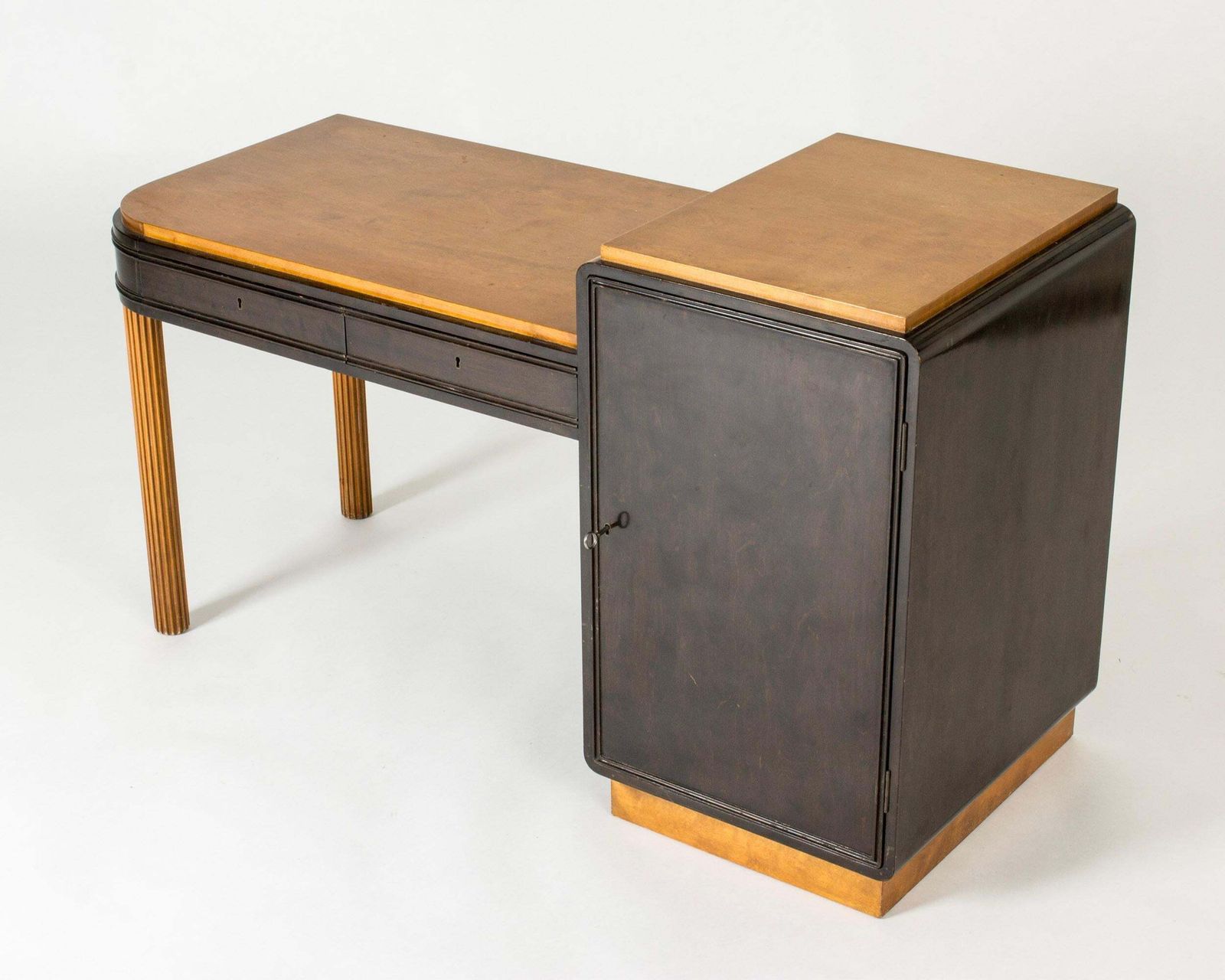 Functionalist Entryway Bench By Axel Einar Hjorth, Nk, Sweden, 1930s photo for sale