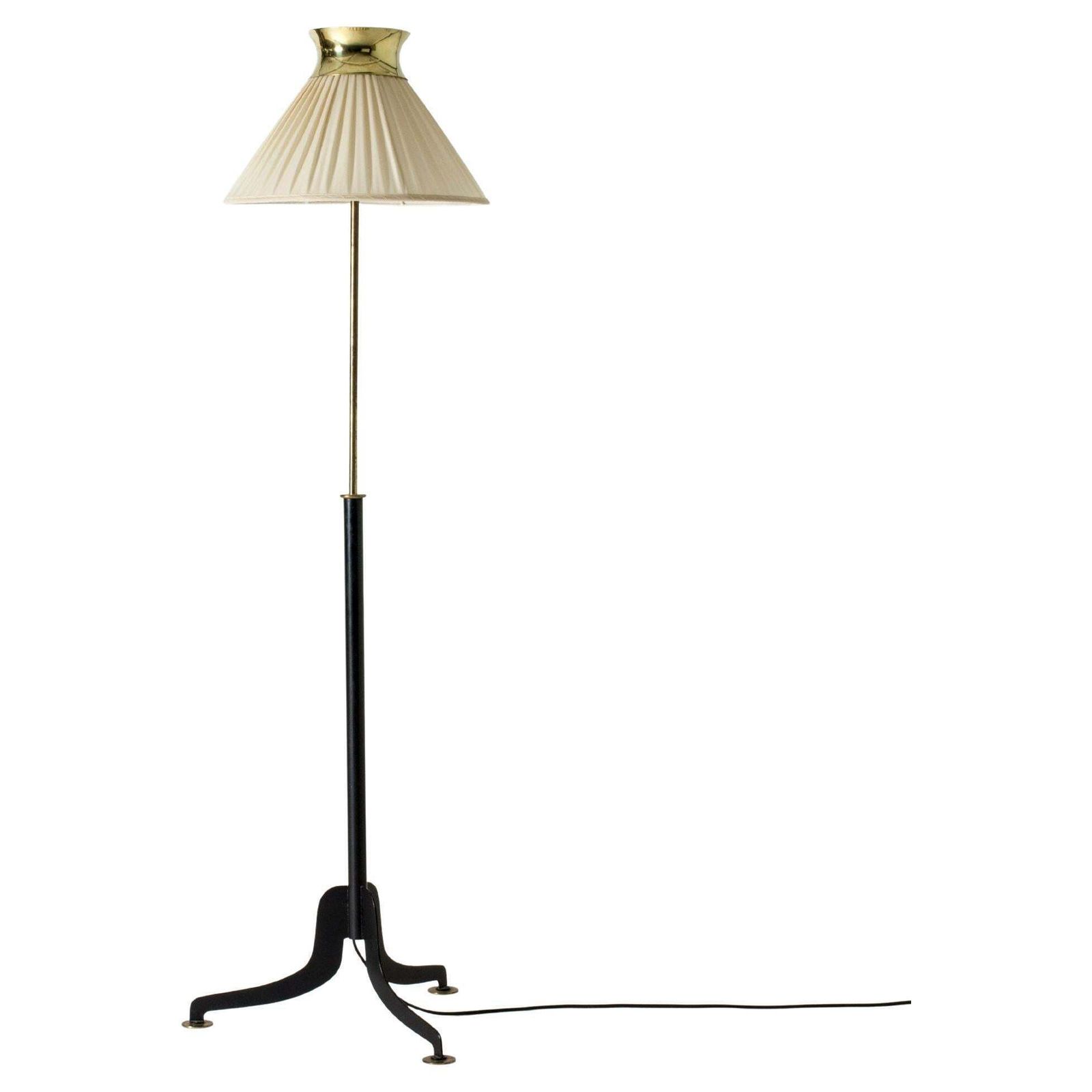Zeldzame vloerlamp van Josef Frank voor Svenskt Tenn, Zweden, ca. jaren 1950