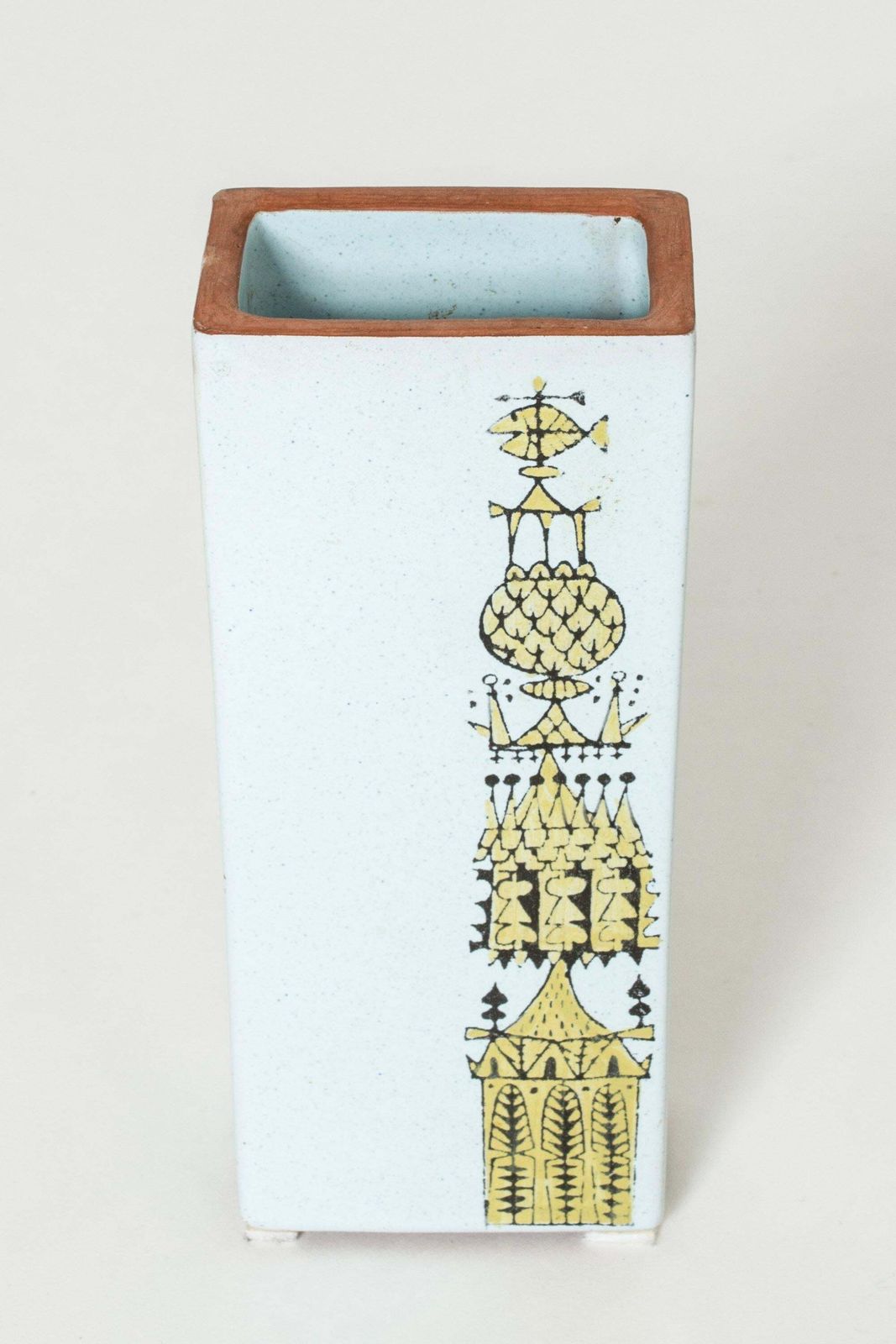 Vase en faïence « Karneval » par Stig Lindberg, Gustavsberg, Suède, années 1950 photo Décoration