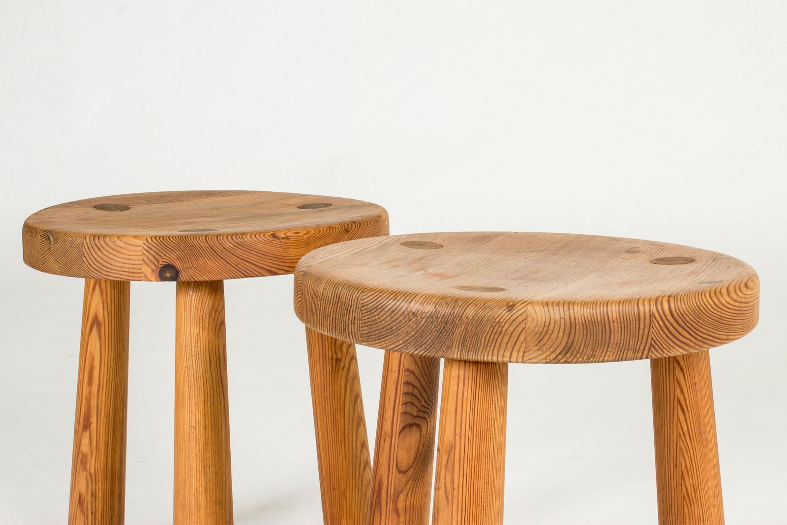 Tabourets modernistes « Utö » par Axel Einar Hjorth, NK, Suède, années 1930 photo Mobilier