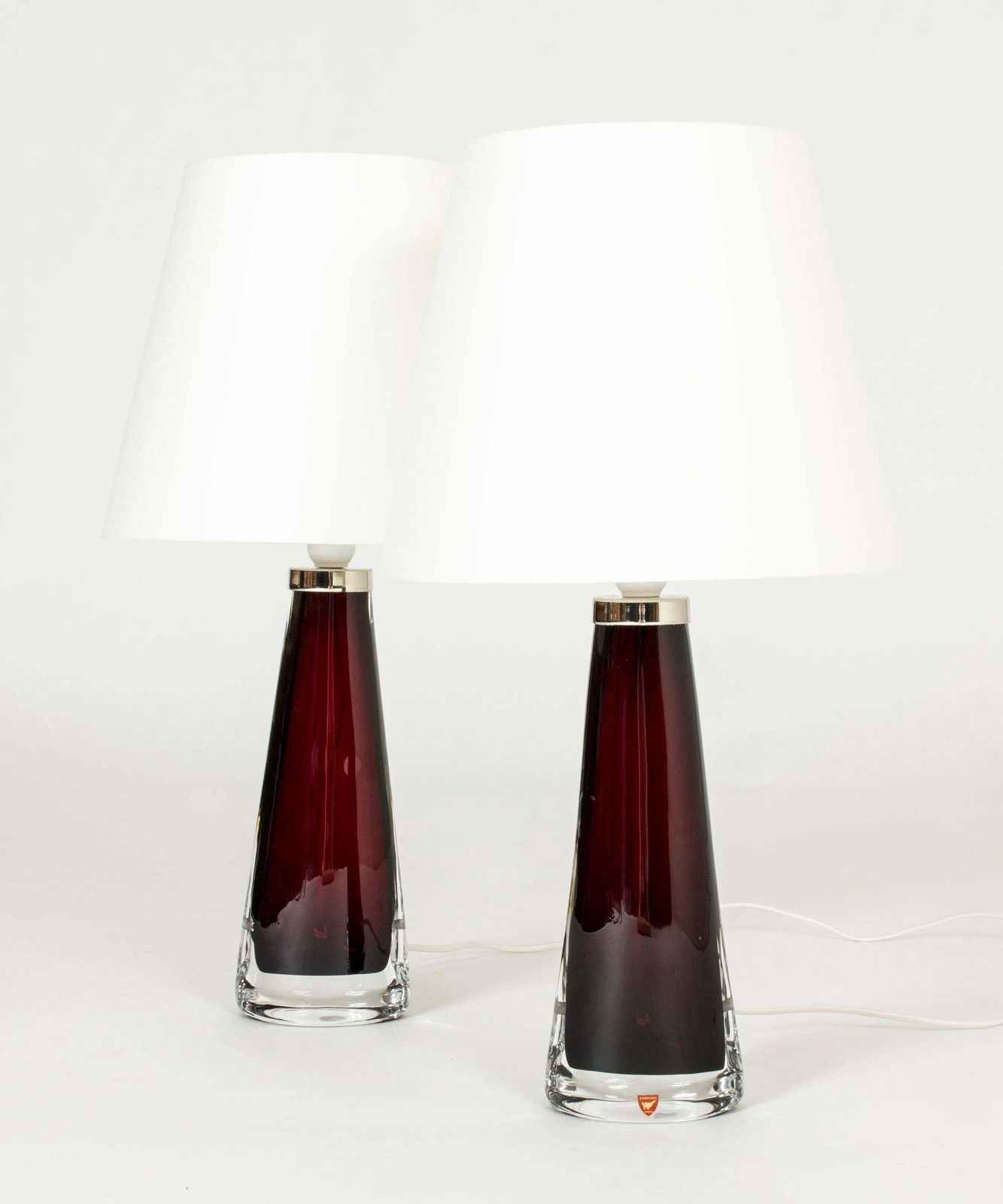 Mid-century glazen tafellampen van Carl Fagerlund, Orrefors, Zweden, jaren 1960 photo furniture