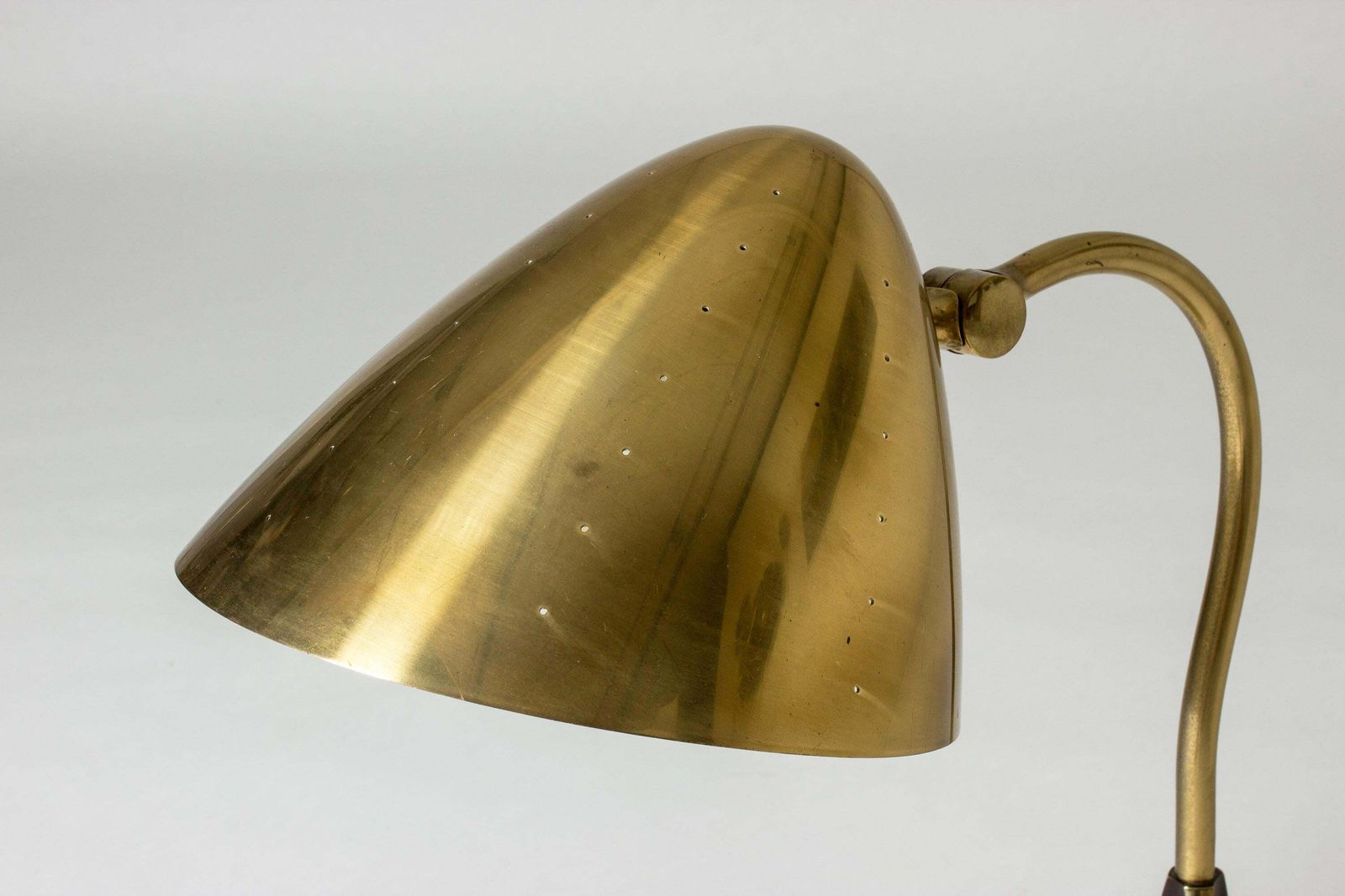 Midcentury Modern Brass Table Lamp, Boréns, Sweden, 1950s photo 3910.0