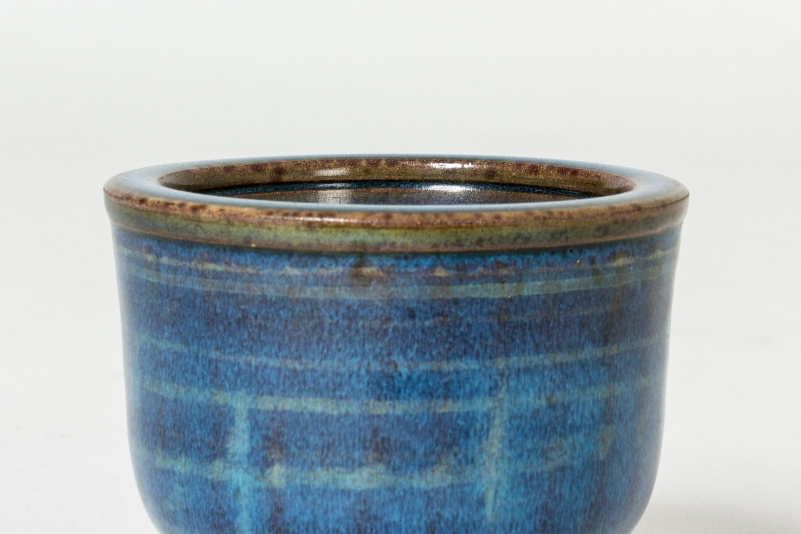 Stoneware "Farsta" vaas van Wilhelm Kåge, Gustavsberg, Zweden, jaren 1940 photo for sale